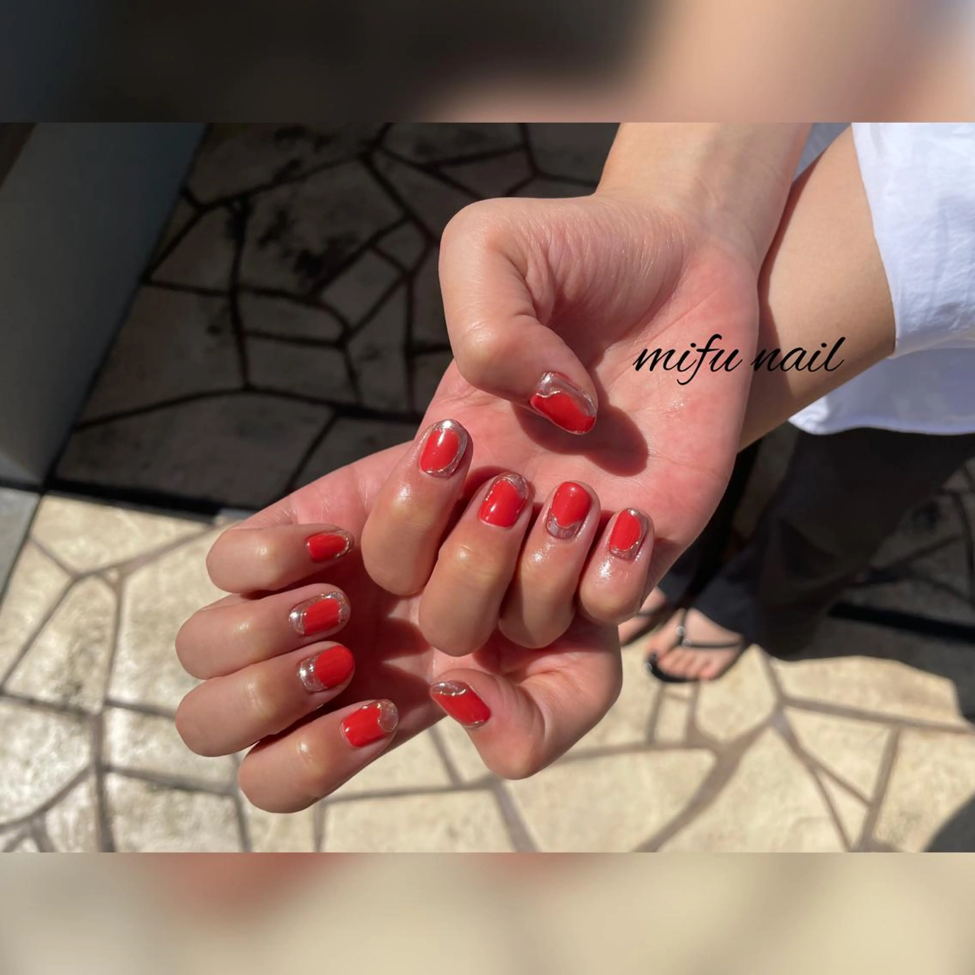 ショート ネイル ハンドネイル ハンドケア 大田 美笛香のネイルデザイン