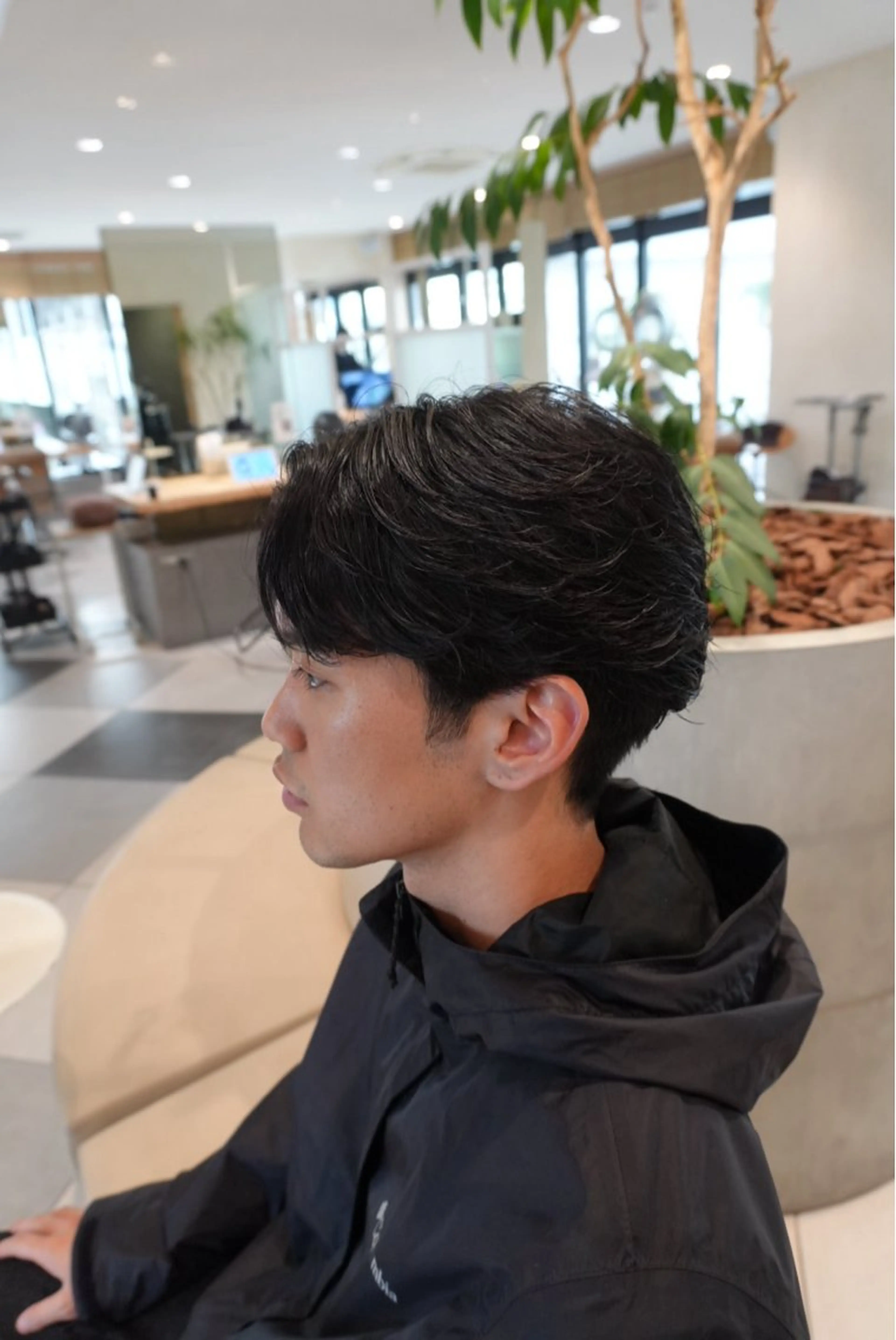 メンズ カット パーマ 野里 来希のヘアスタイル