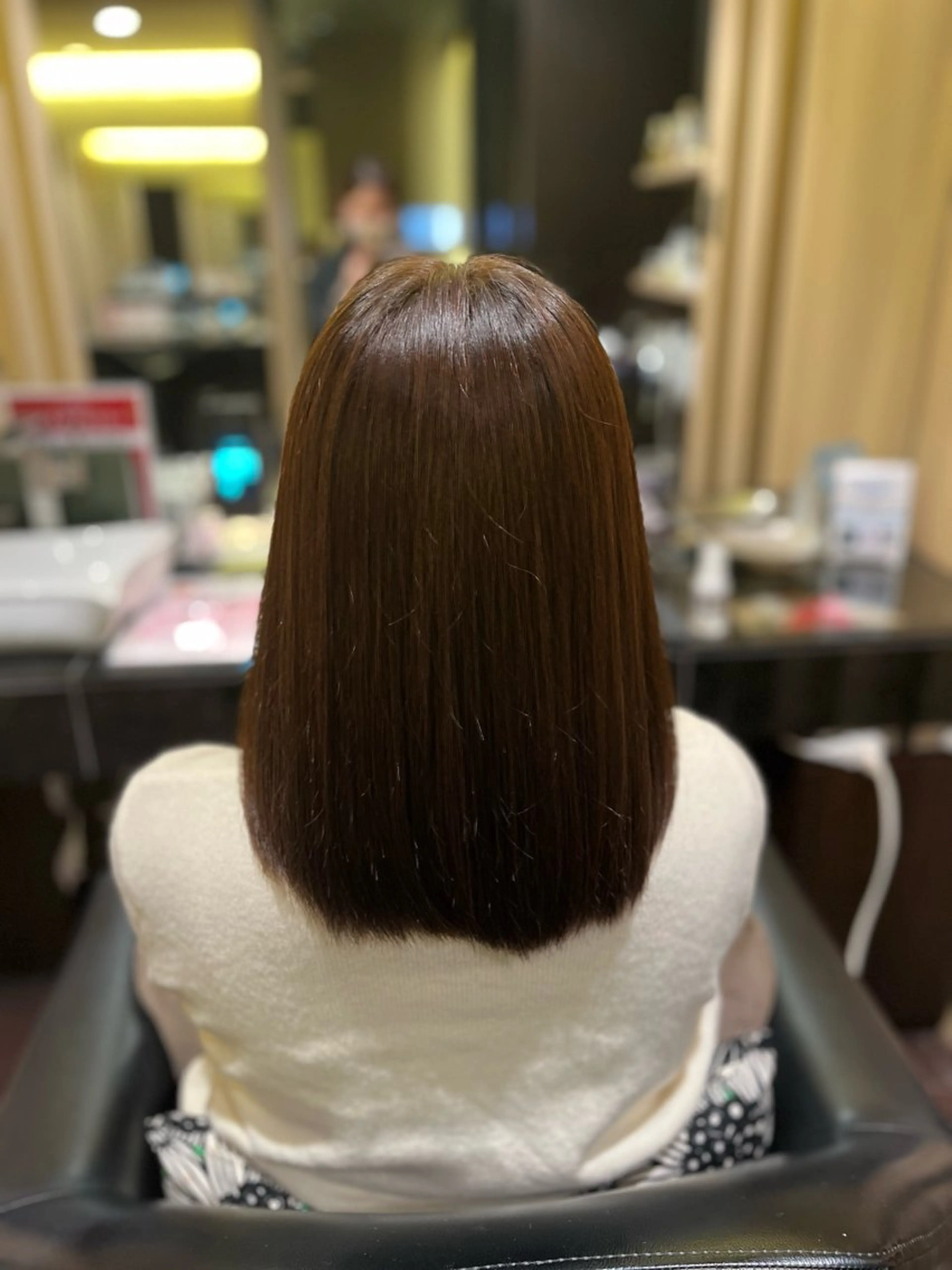 ミディアム チョコレートブラウン モデル募集中🌼 岩下陽万里のヘアスタイル