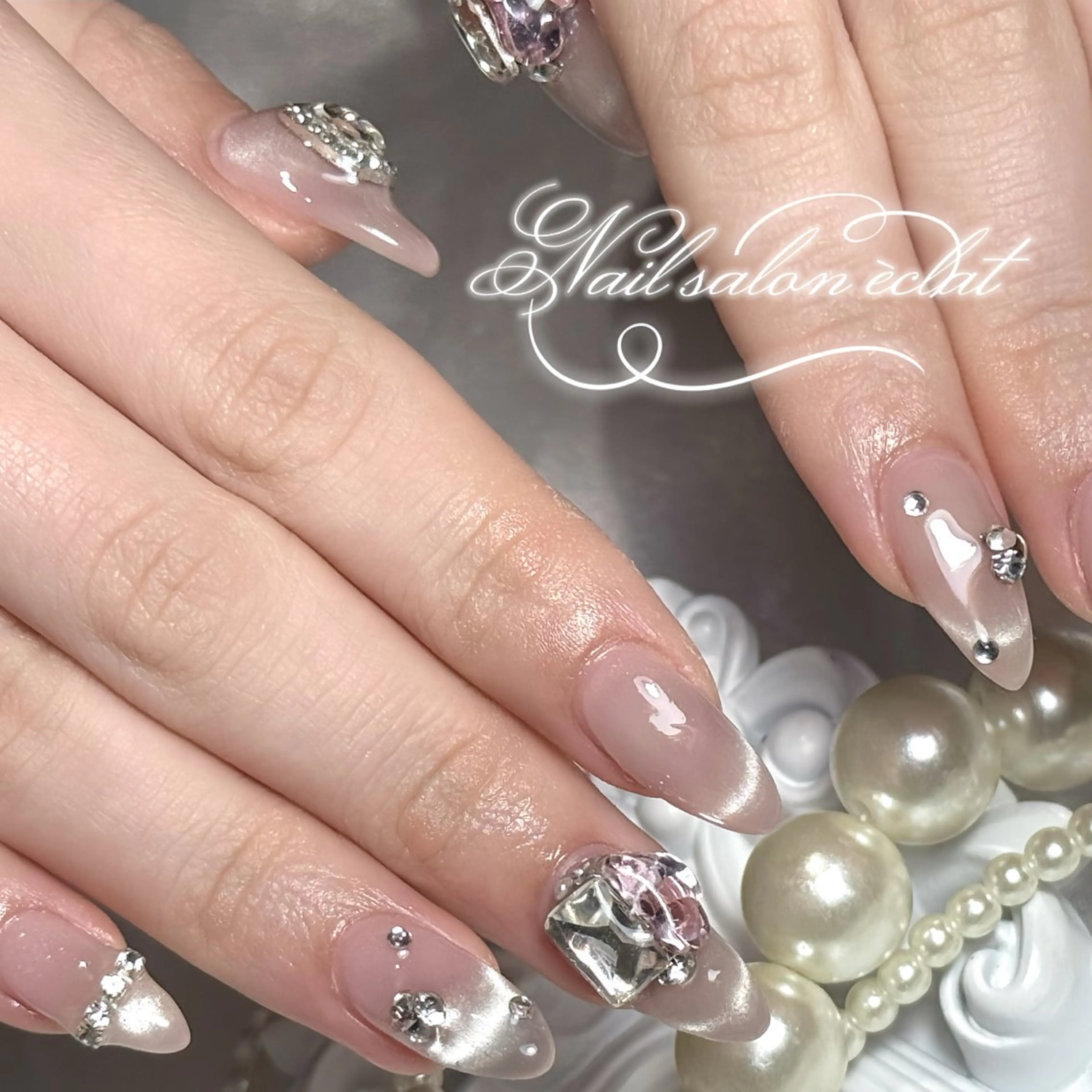 ネイル 成人式 ハンドネイル éclat ⸝꙳.⋆ 栄｜久屋大通のネイルデザイン