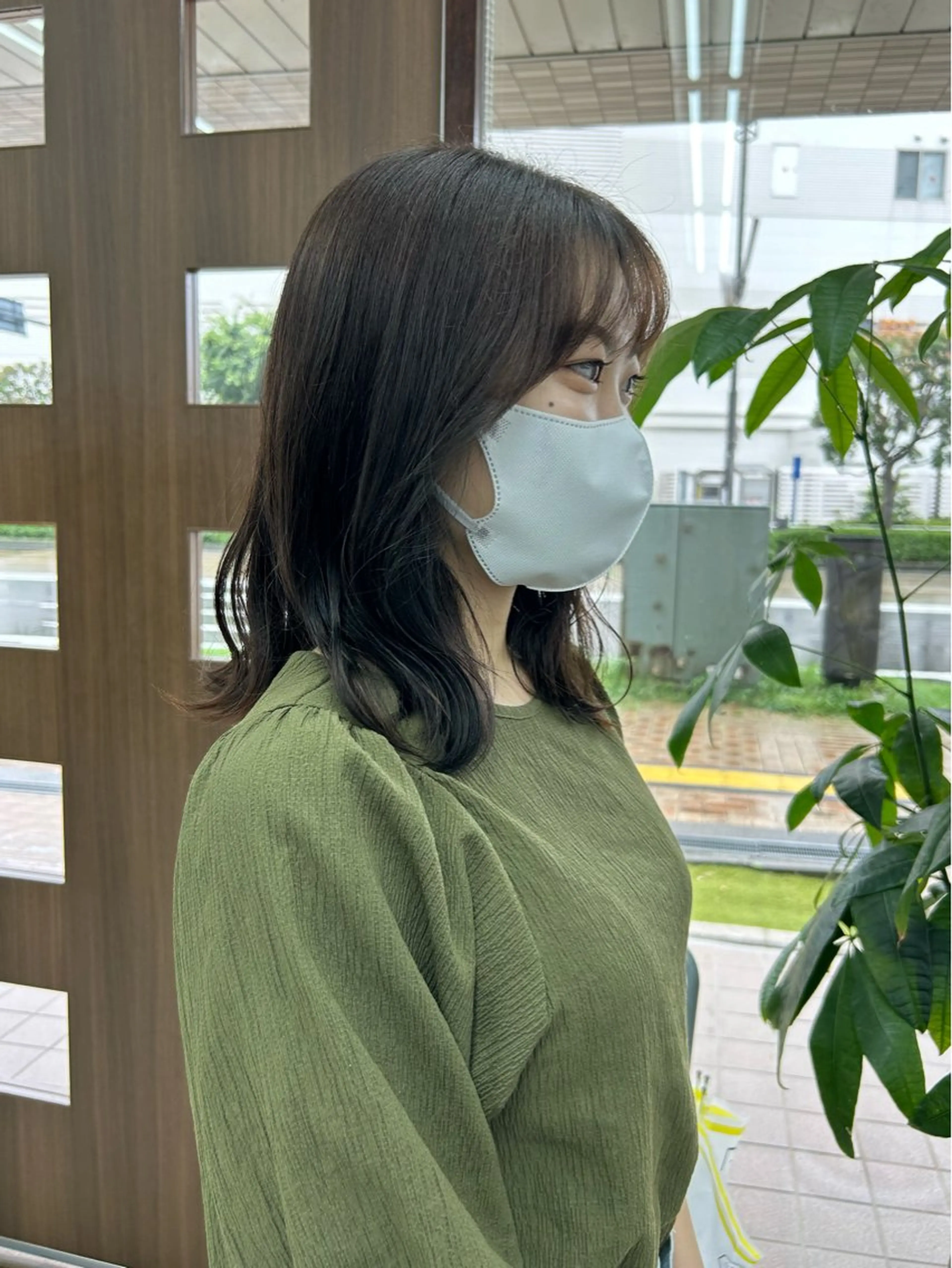 ミディアム ヘアカラー トリートメント ダブルカラー/韓国 ヘア/さわのあかねのヘアスタイル