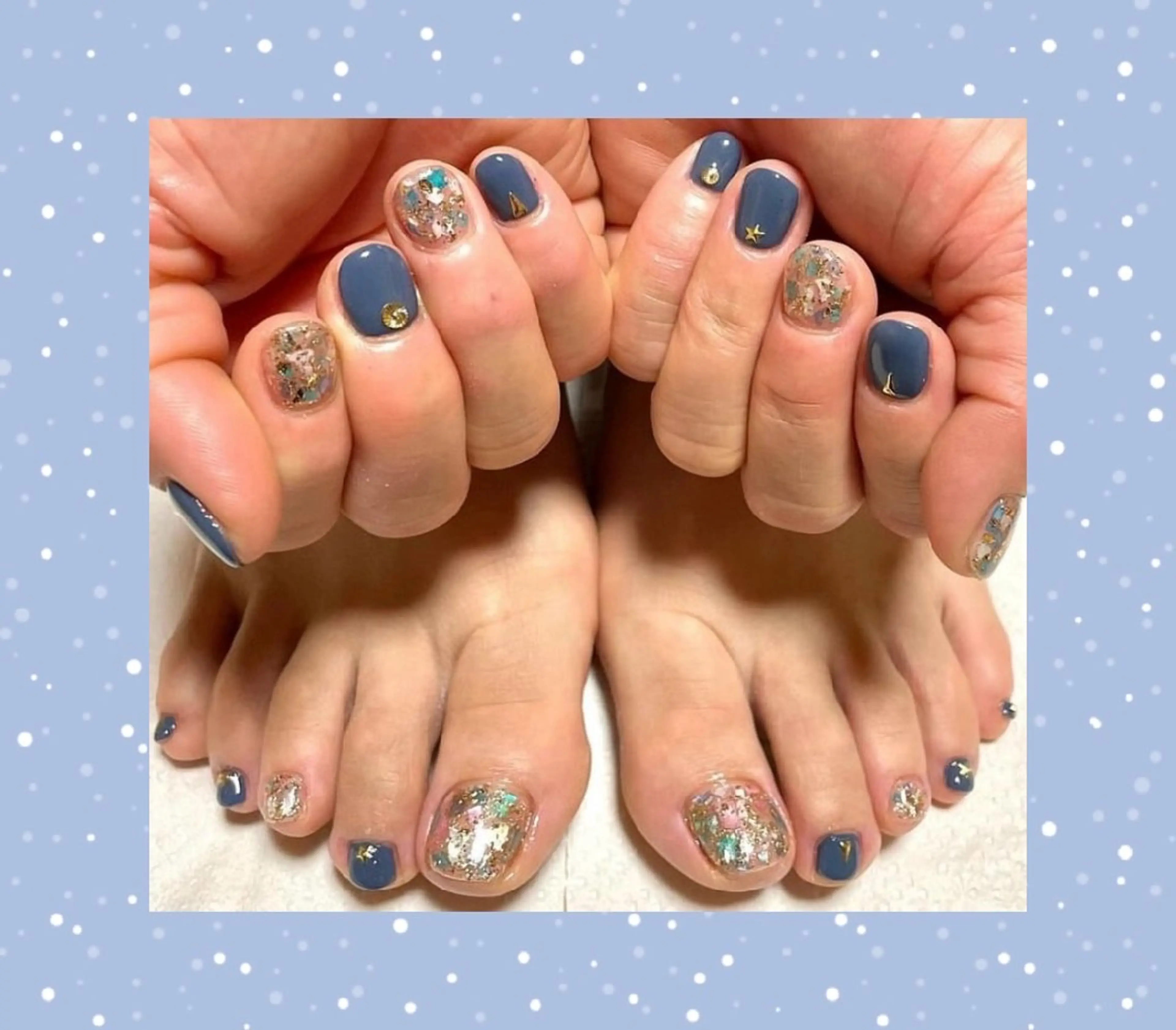 《ハンド×フット》つけ放題デザイン〈オフなし〉minimo限定価格🩶の写真