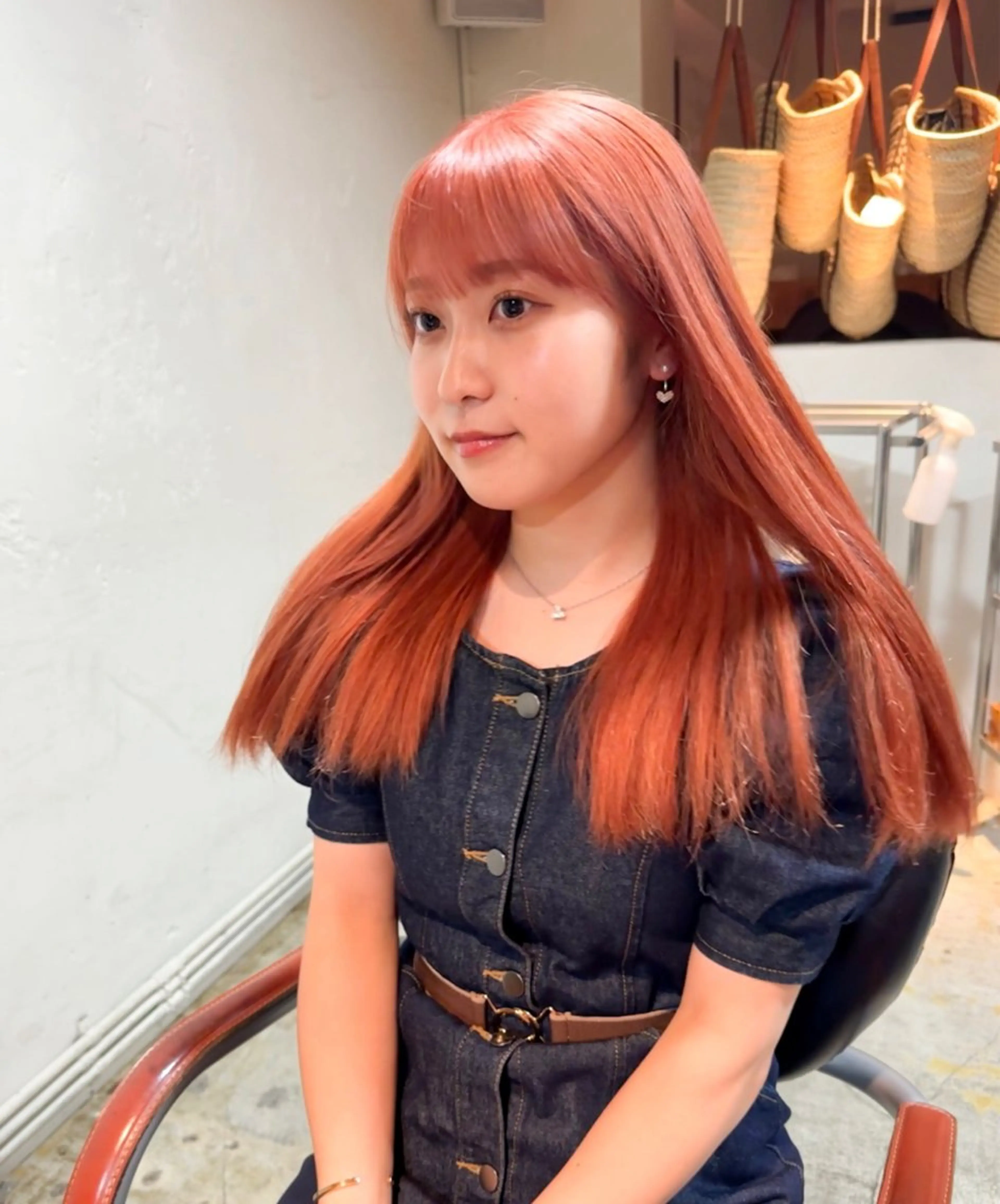 ロング カラー ヘアアレンジ カット トリートメント ヘアセット 🤎ono/ 切りっぱなしボブ🤎のヘアスタイル