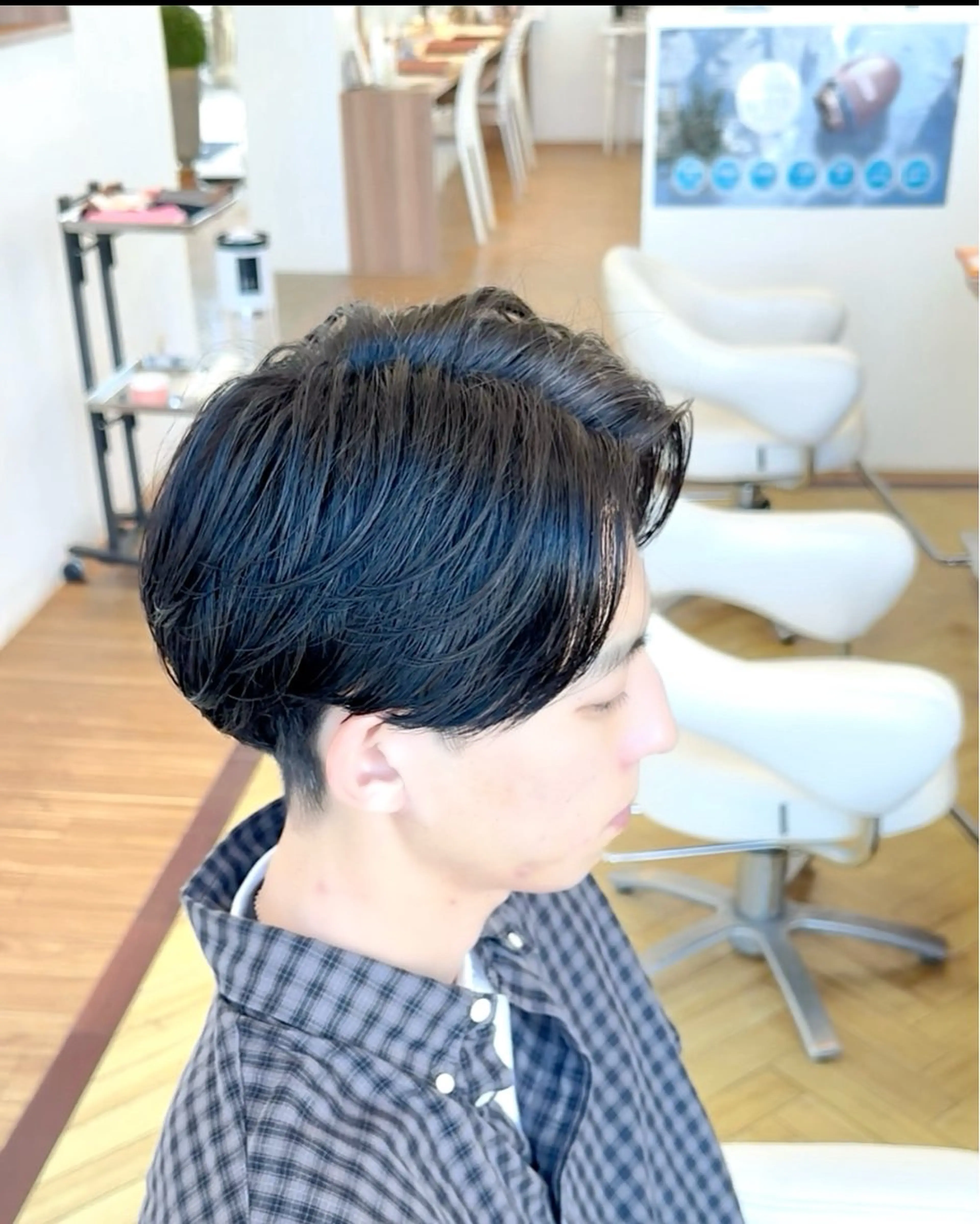 パーマ メンズ マッシュ メンズパーマ ニュアンスパーマ カット パーマ 川地 由麿のヘアスタイル
