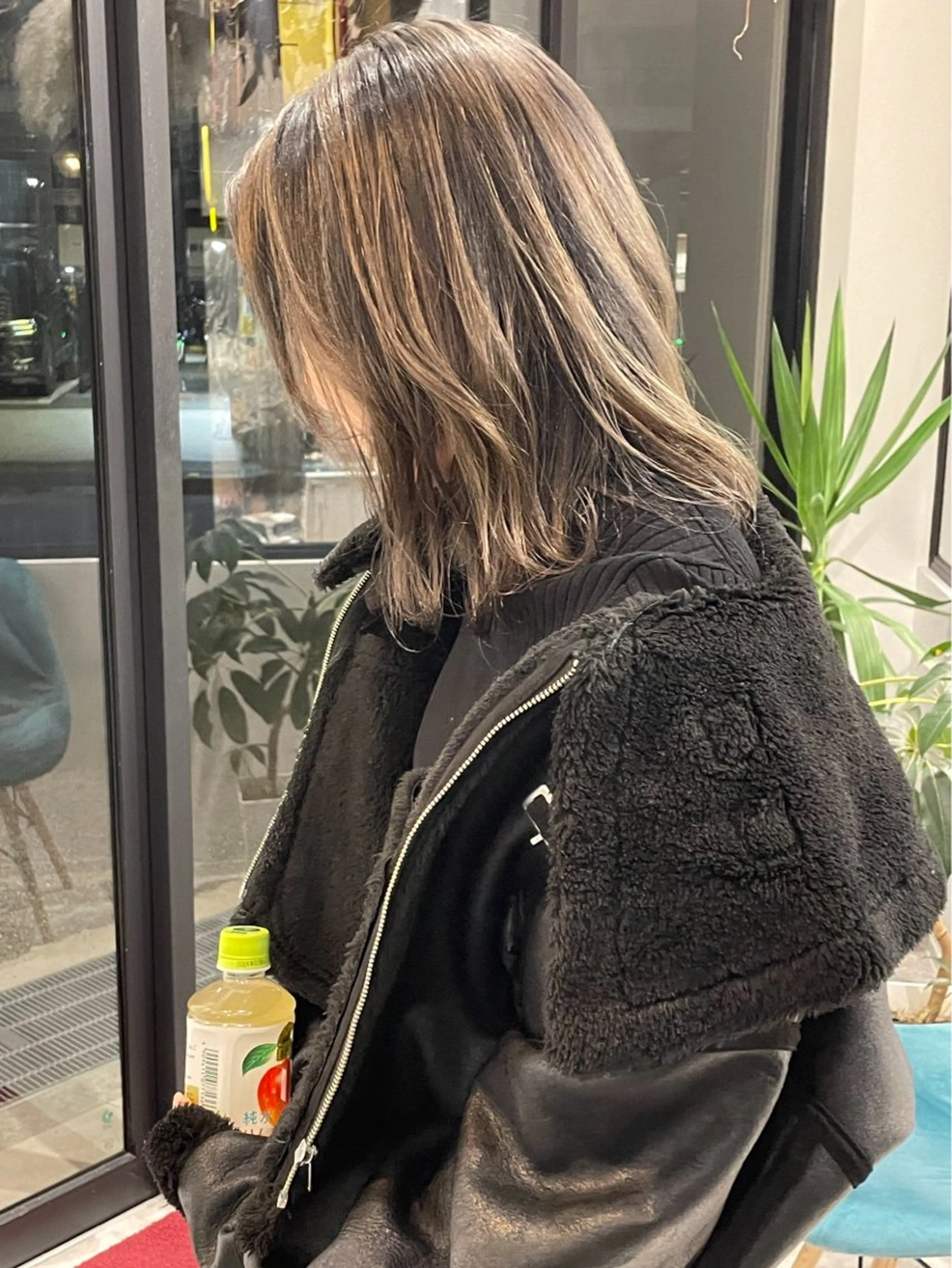 ミディアム カラー 森口 竜三のヘアスタイル