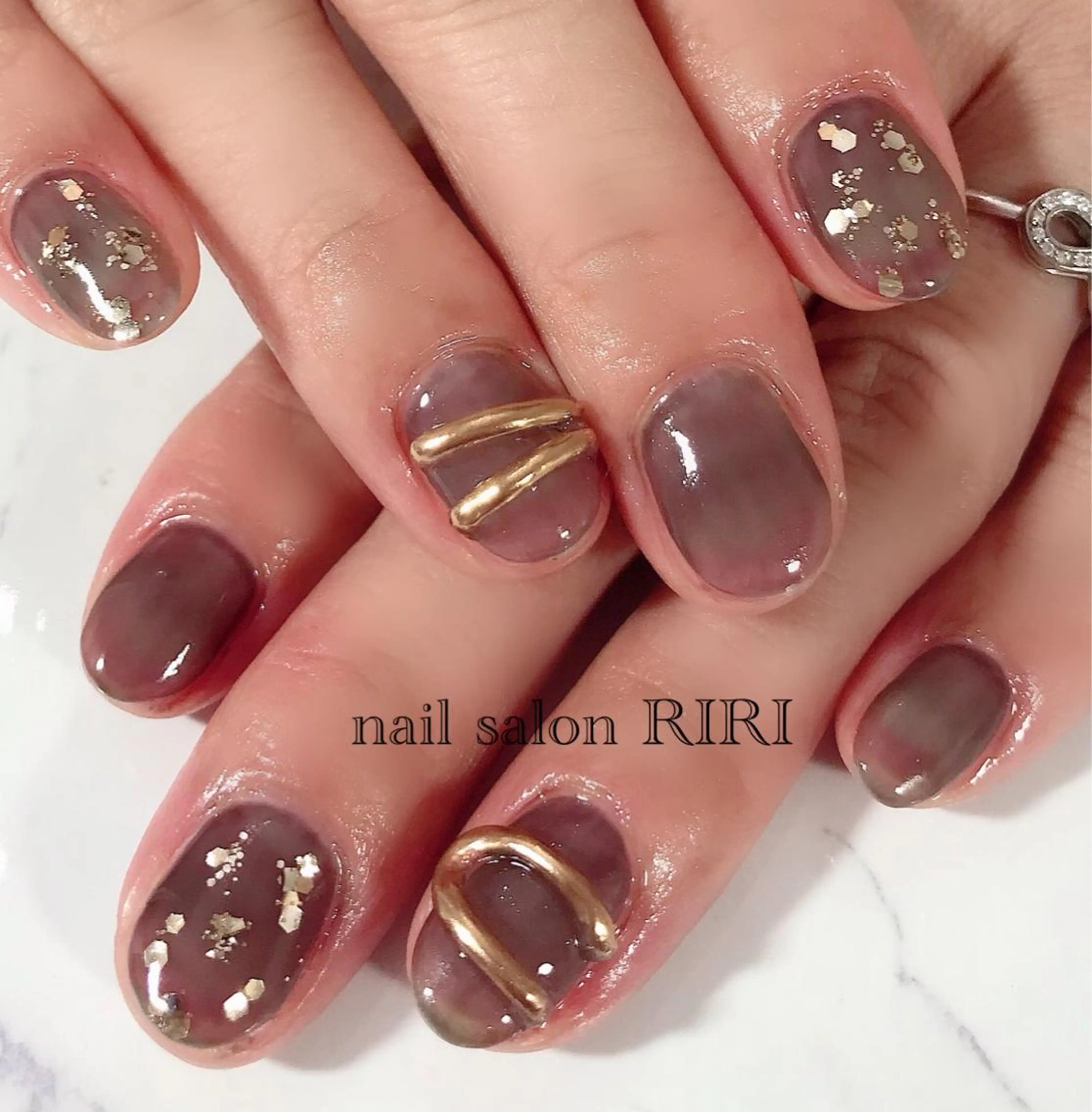 ネイル アートネイル ラメ(グリッター) private  nail  salon RIRI所属・RIRI リリのネイルデザイン