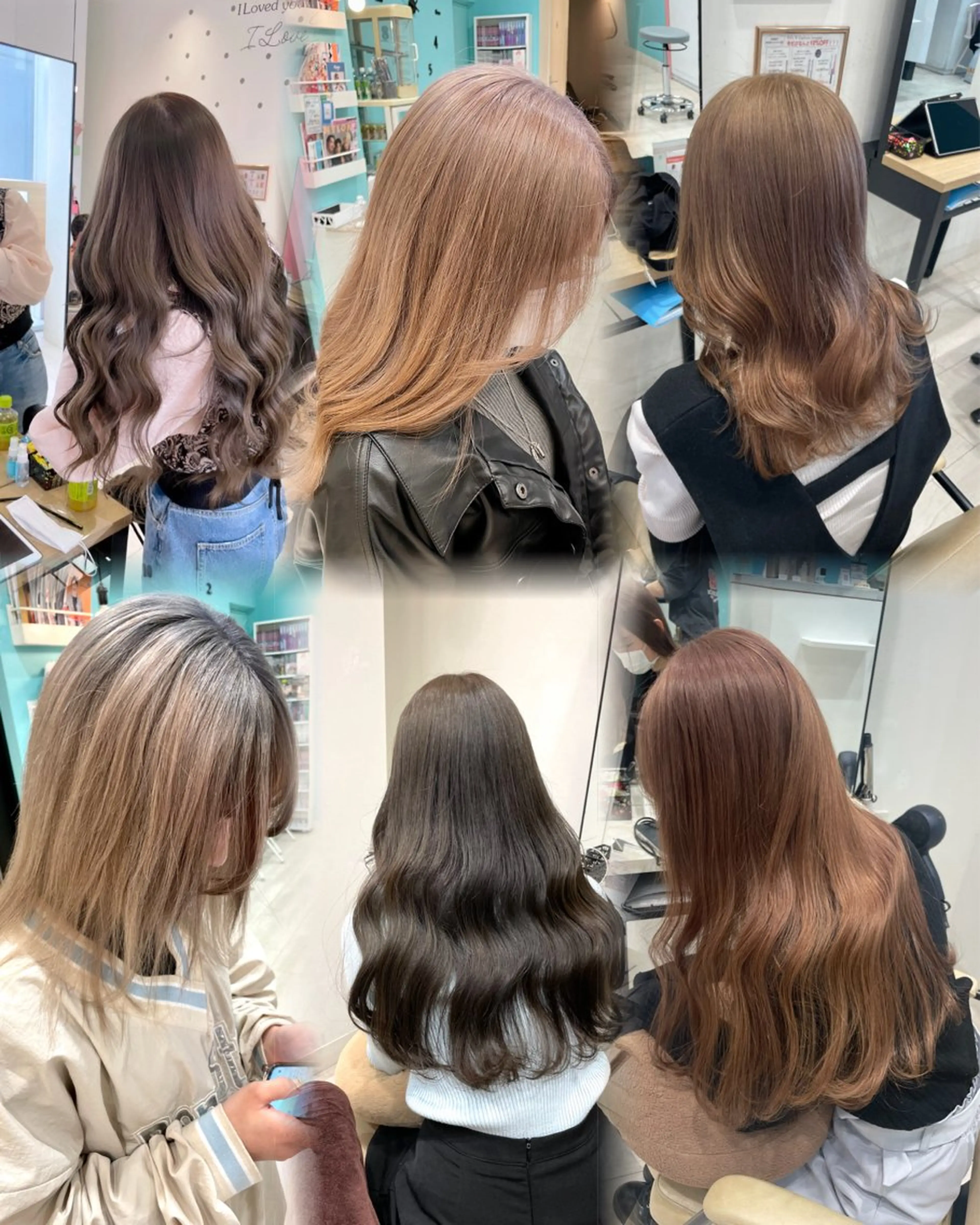 セミロング カラー ブリーチ ブルーカラー ケアブリーチ 透明感カラー グレージュ ハッシュカット レイヤー池袋のヘアスタイル