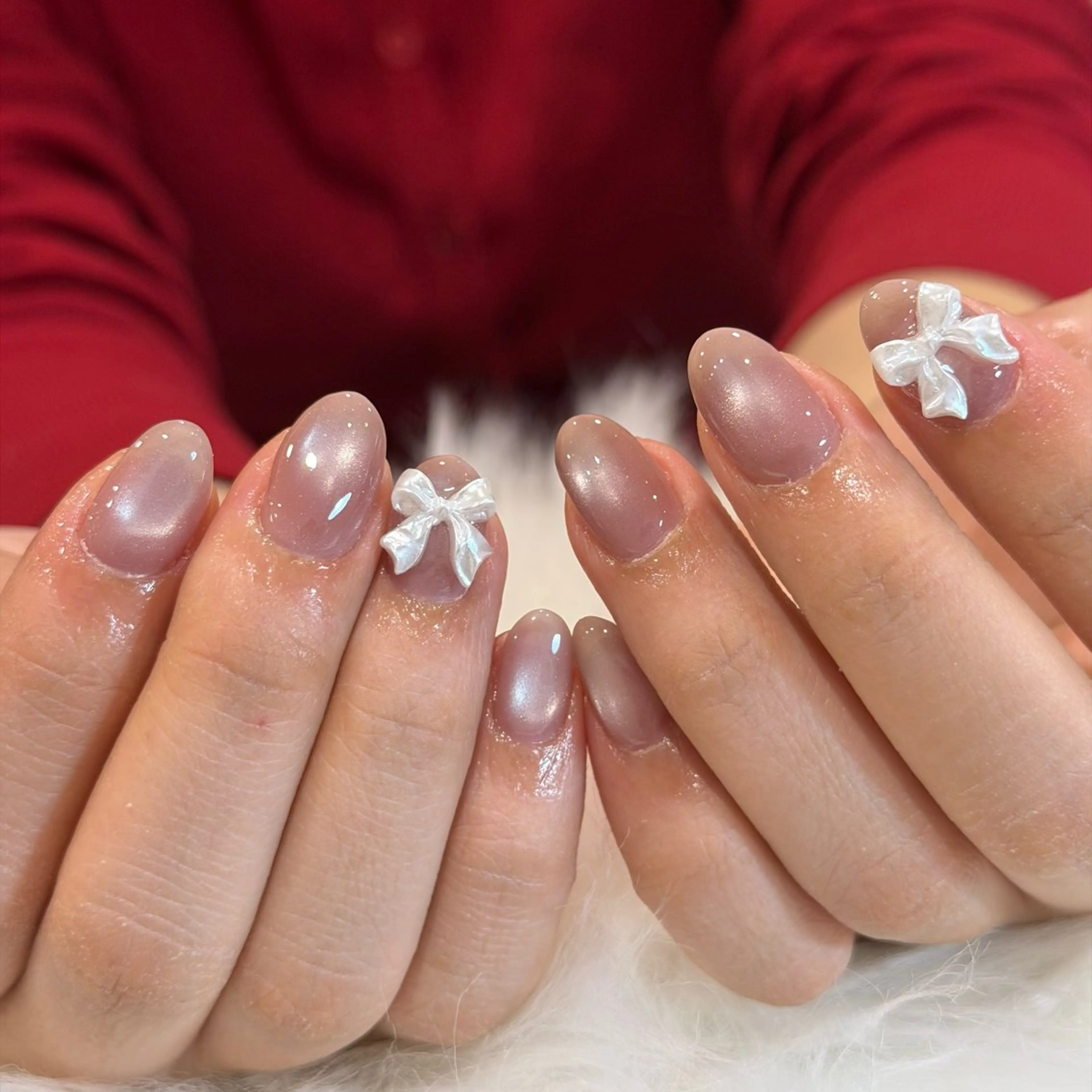 ネイル アートネイル オーロラネイル フレンチネイル ジェルネイル グラデーション ハンドネイル Luci Nailのネイルデザイン