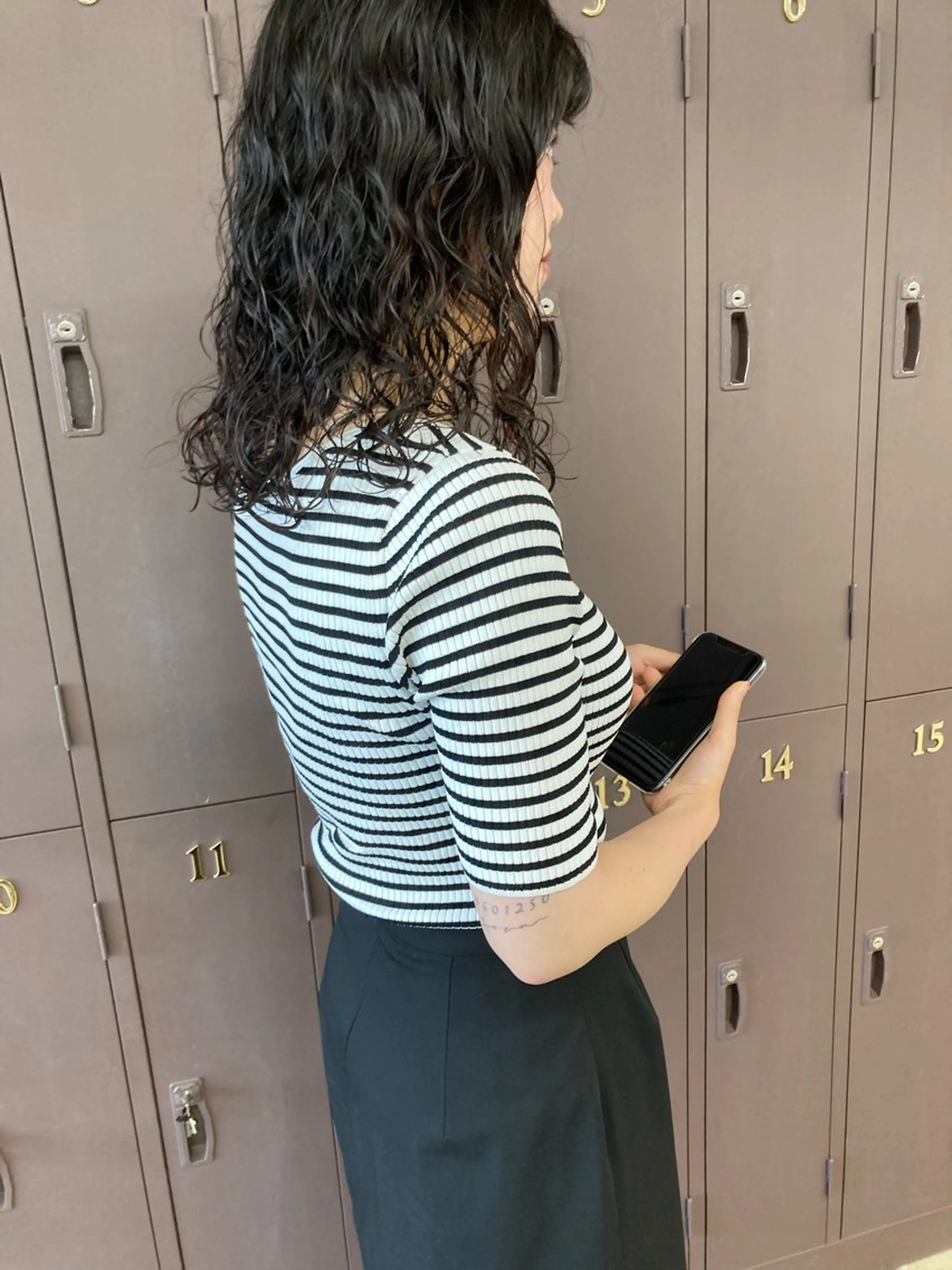 セミロング パーマ カット ヘアカラー パーマ 小木曽智美 /ボブ/ショートのヘアスタイル