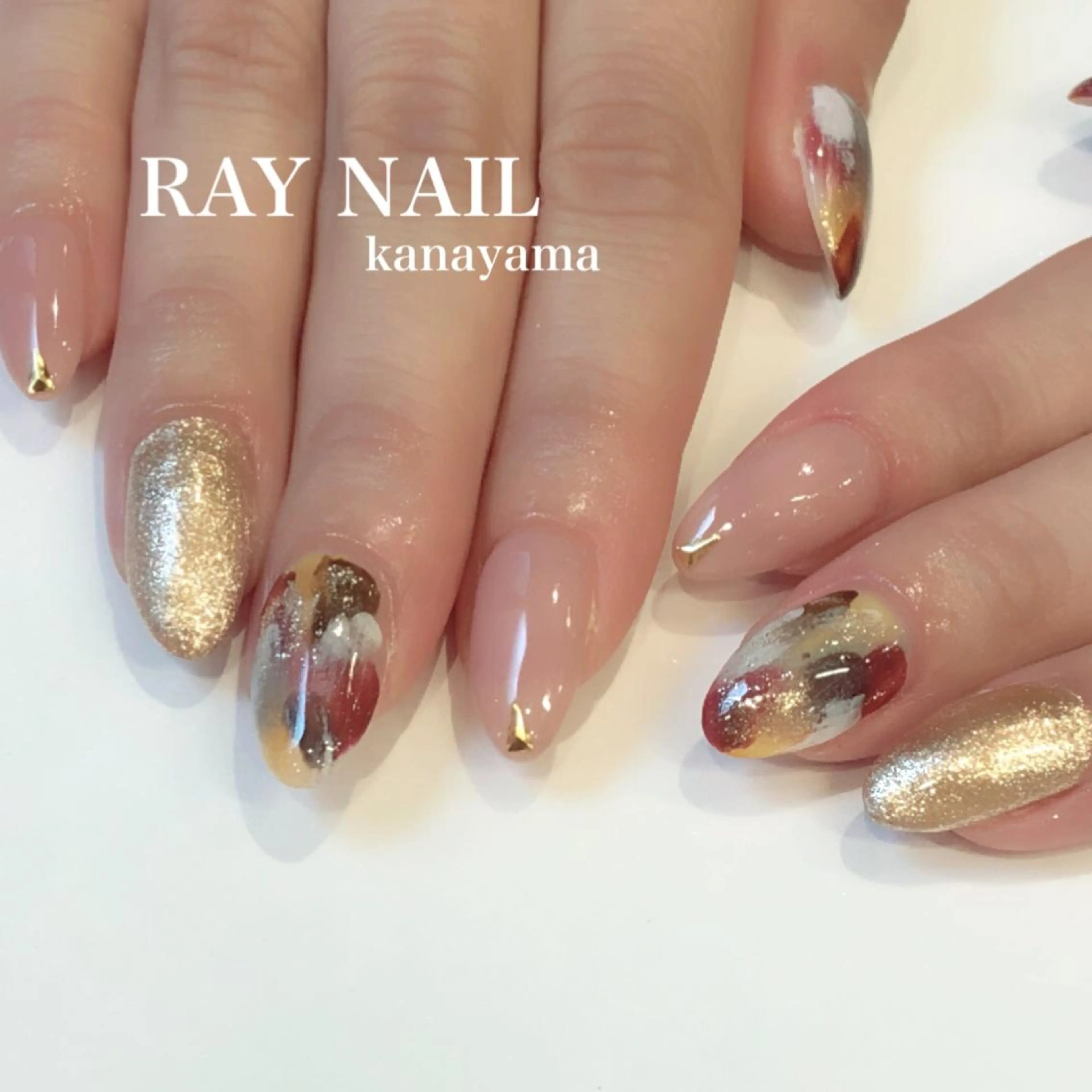 ネイル ニュアンスネイル Arowa 伊田のネイルデザイン