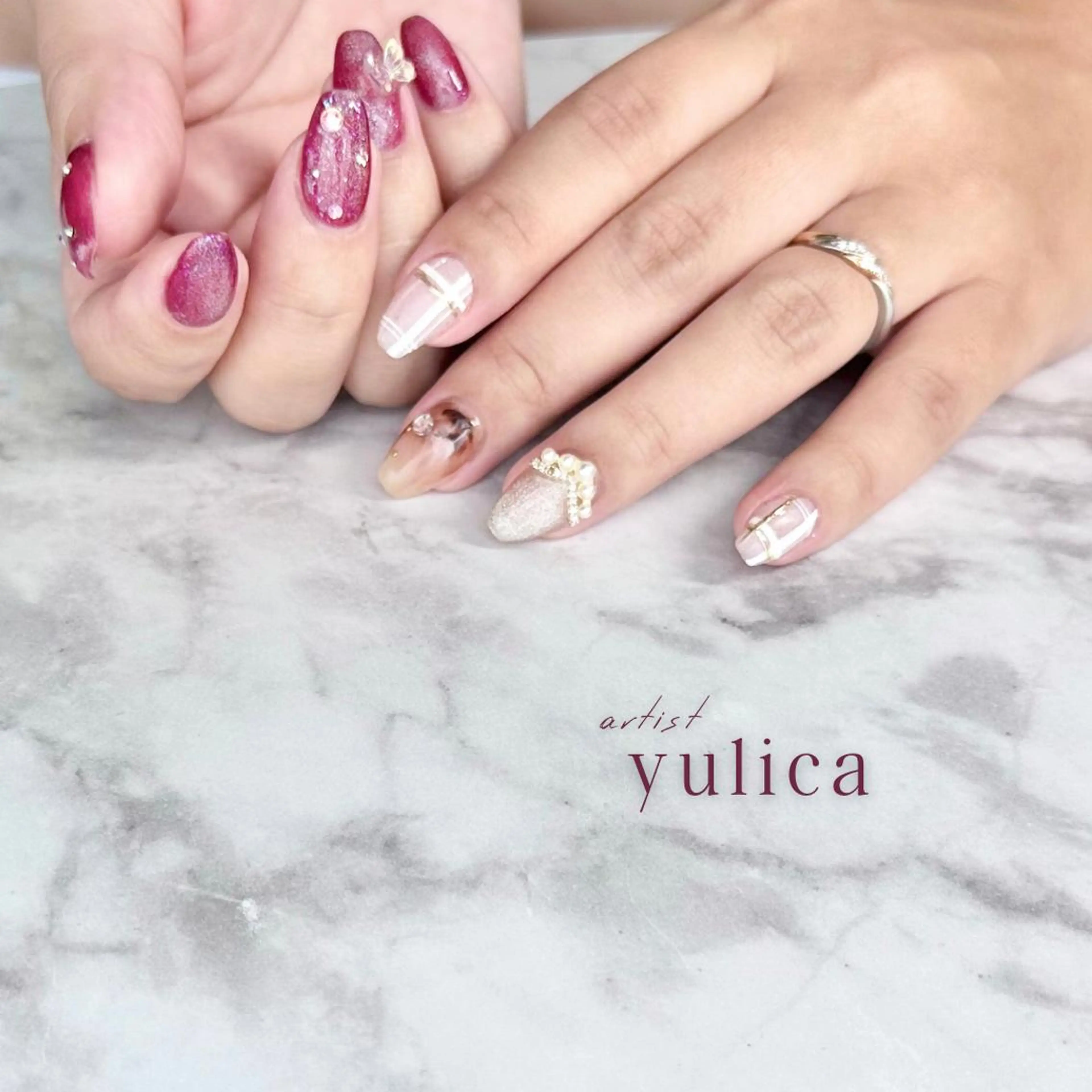 ネイル ハンドネイル atelier NOEMA.所属・yulica 【パラジェル取扱店】のネイルデザイン