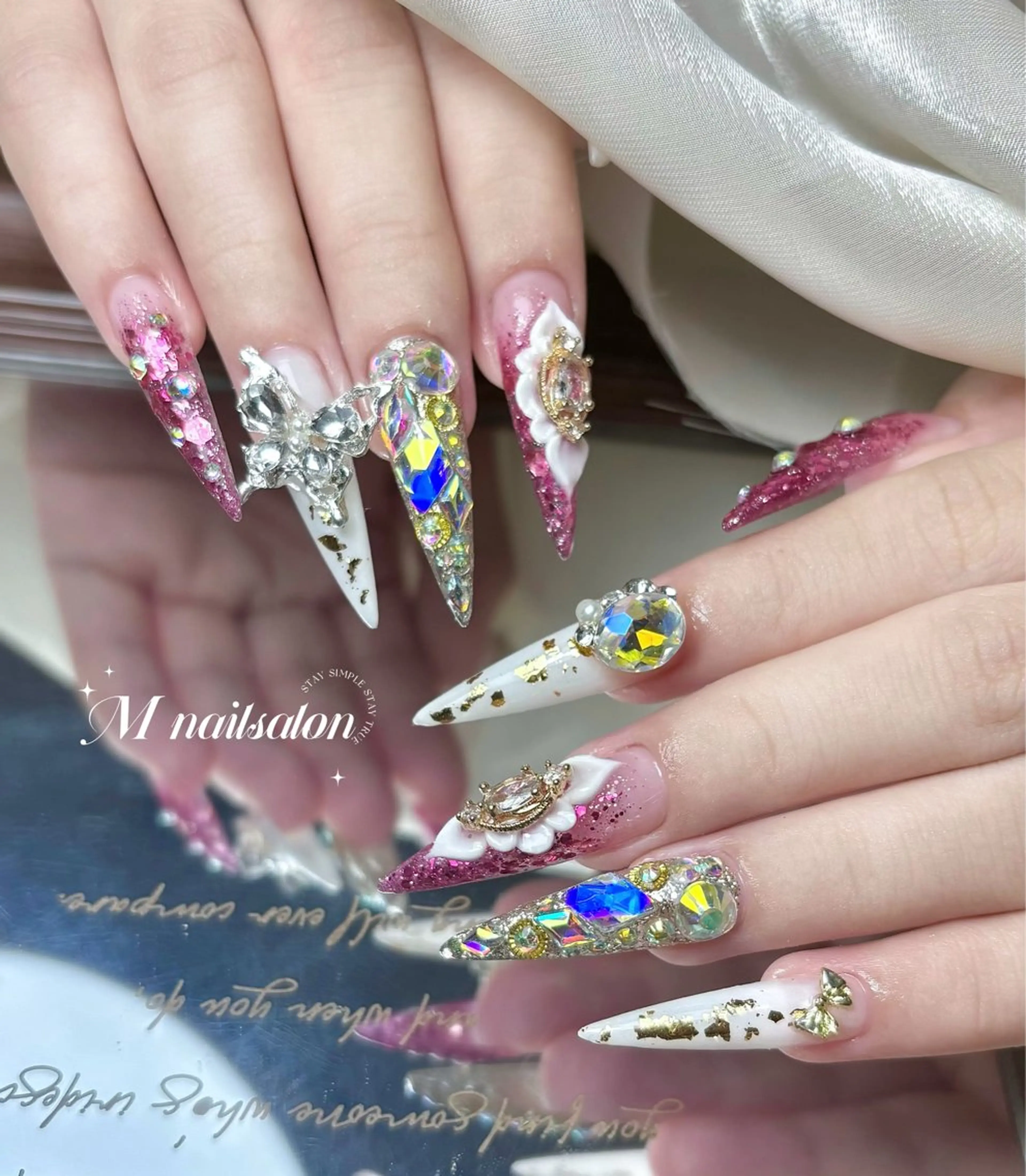 ネイル M🌷nail 長さだし専門店のネイルデザイン