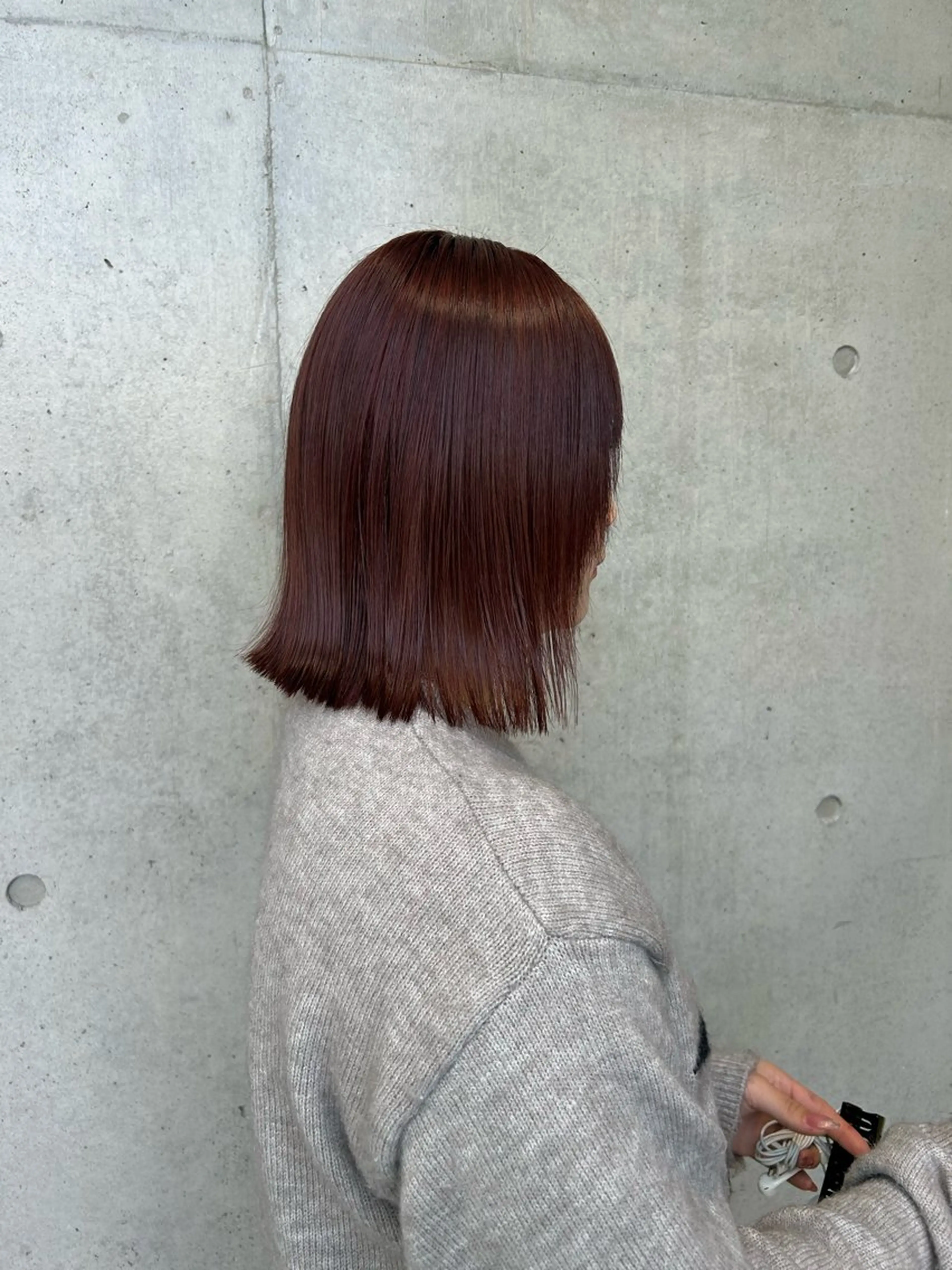 ショート カラー ヘアアレンジ ヘアカラー トリートメント ボブ艶モテカラー🫧 カリンのヘアスタイル