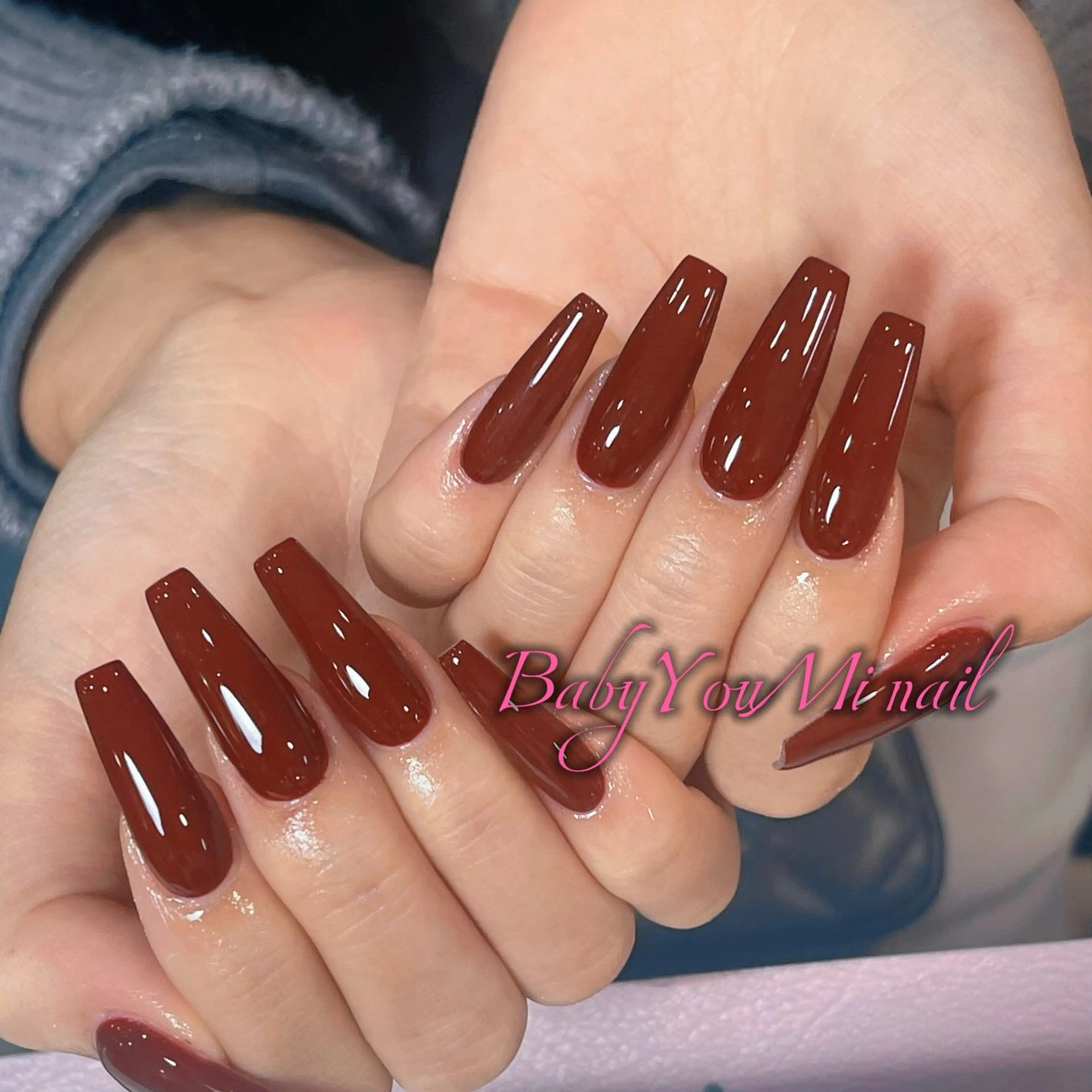 ネイル オーロラネイル フラワーネイル フットネイル フレンチネイル ジェルネイル ハンドネイル BabyYouMi ねねのネイルデザイン