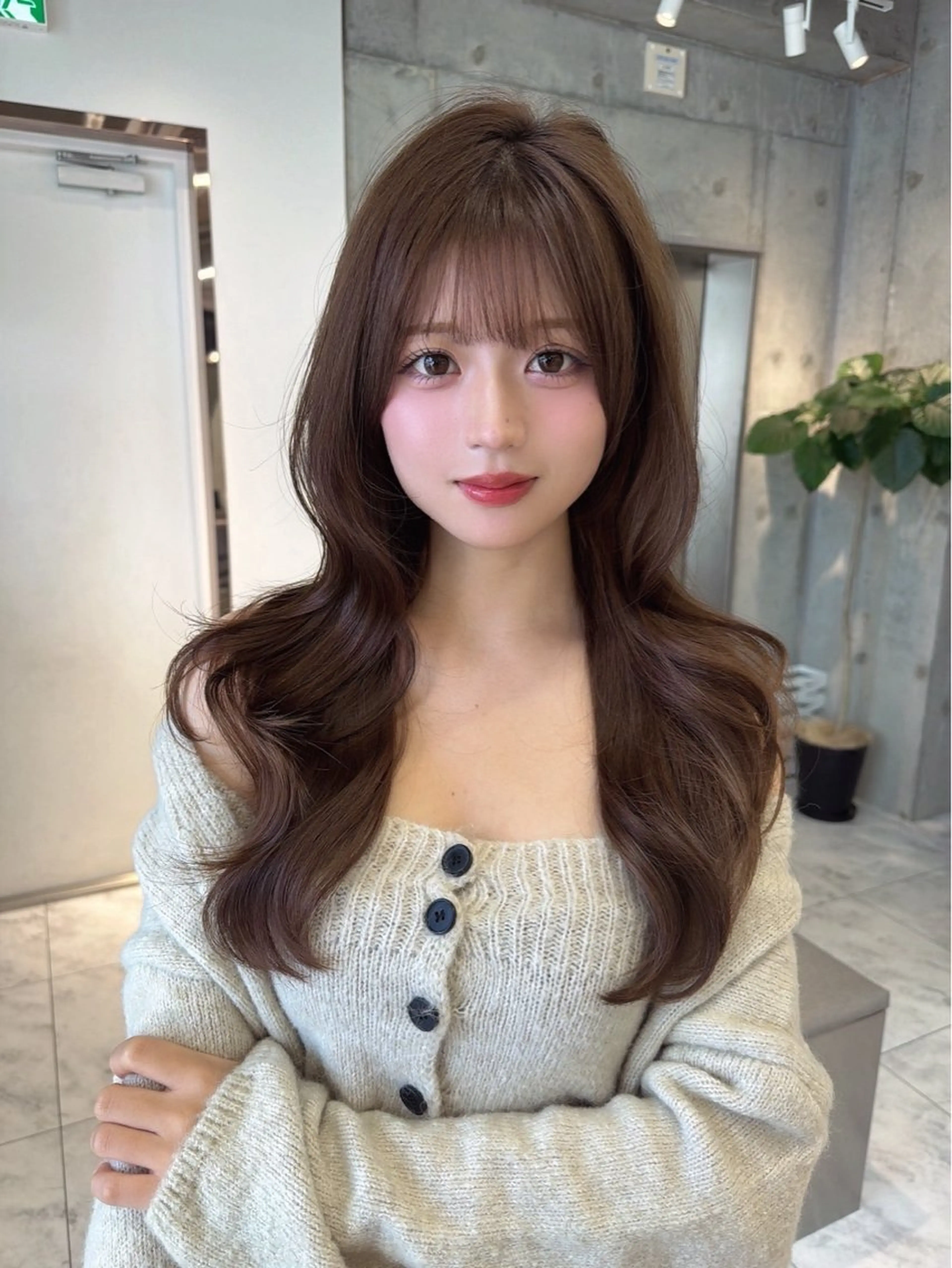 ロング カラー ヘアカラー 髪質改善×韓国ヘアサロン　Role 博多【ロール】所属・🤍韓国ワンホンヘア ayaha🤍のヘアスタイル