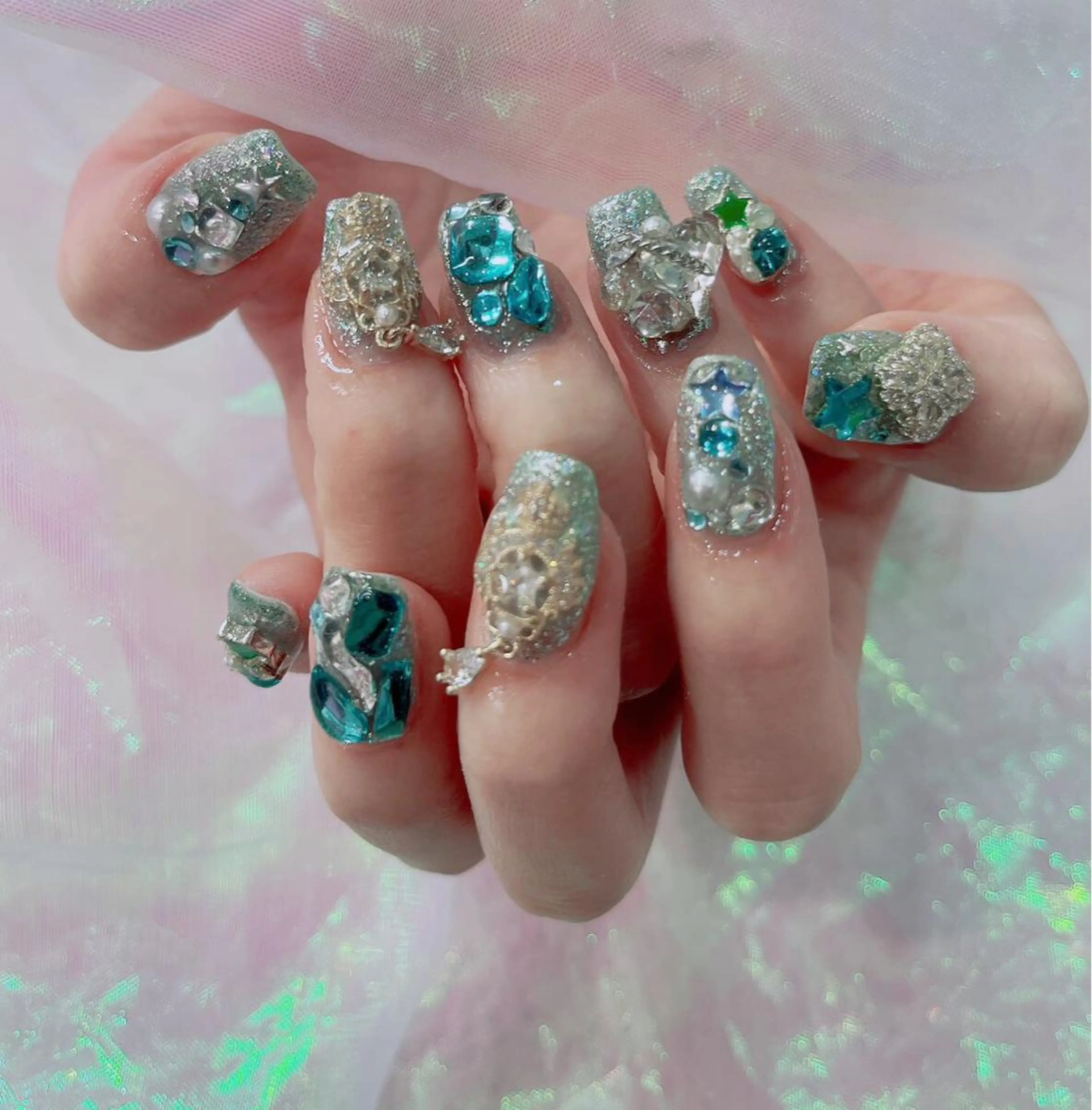 ネイル ラベンダー💖日暮里 ルル💖ネイルのネイルデザイン