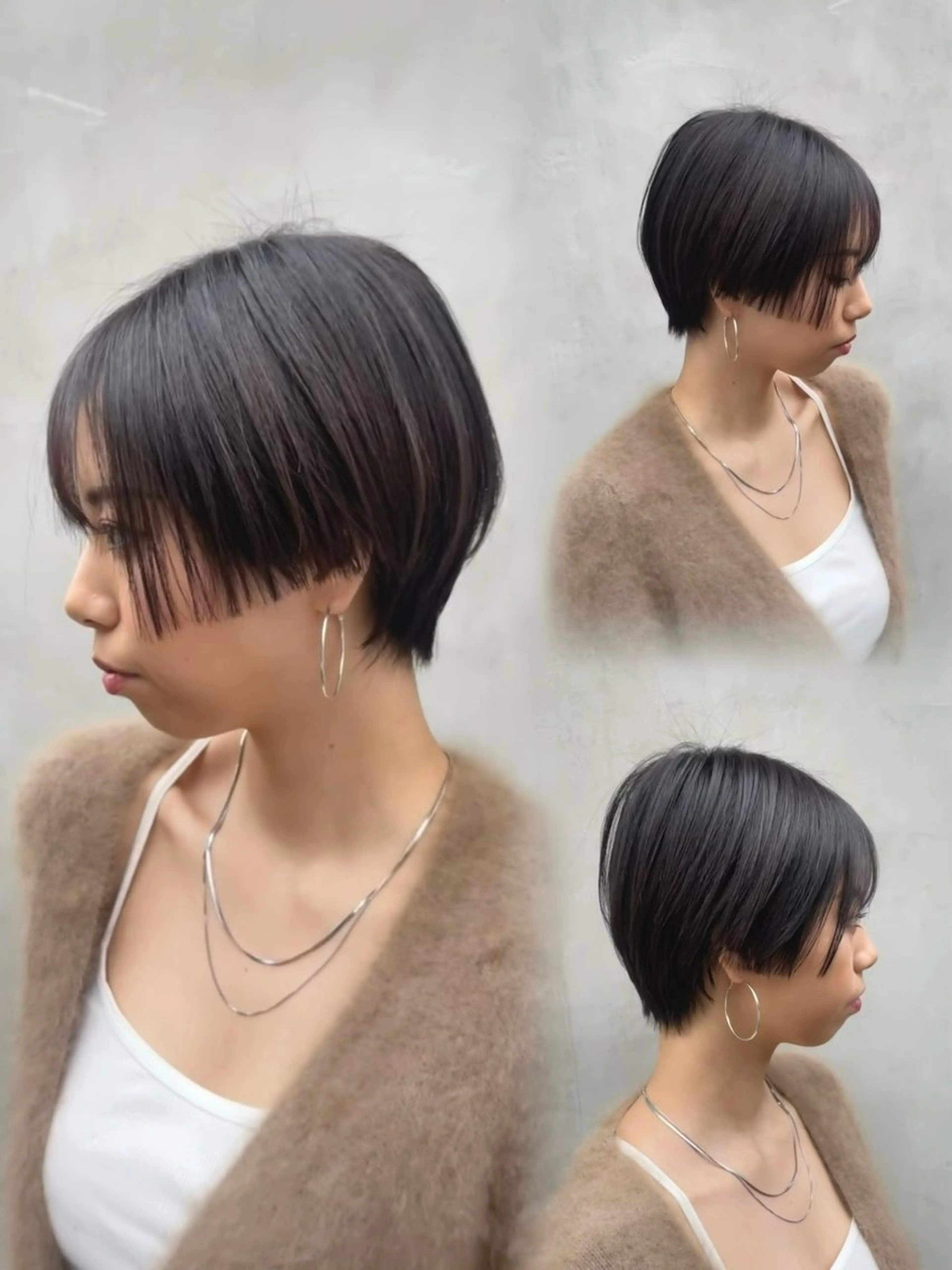 ショート 似合わせカット ショートヘア 鎌取/透明感カラー /ボブ/顔まわりのヘアスタイル