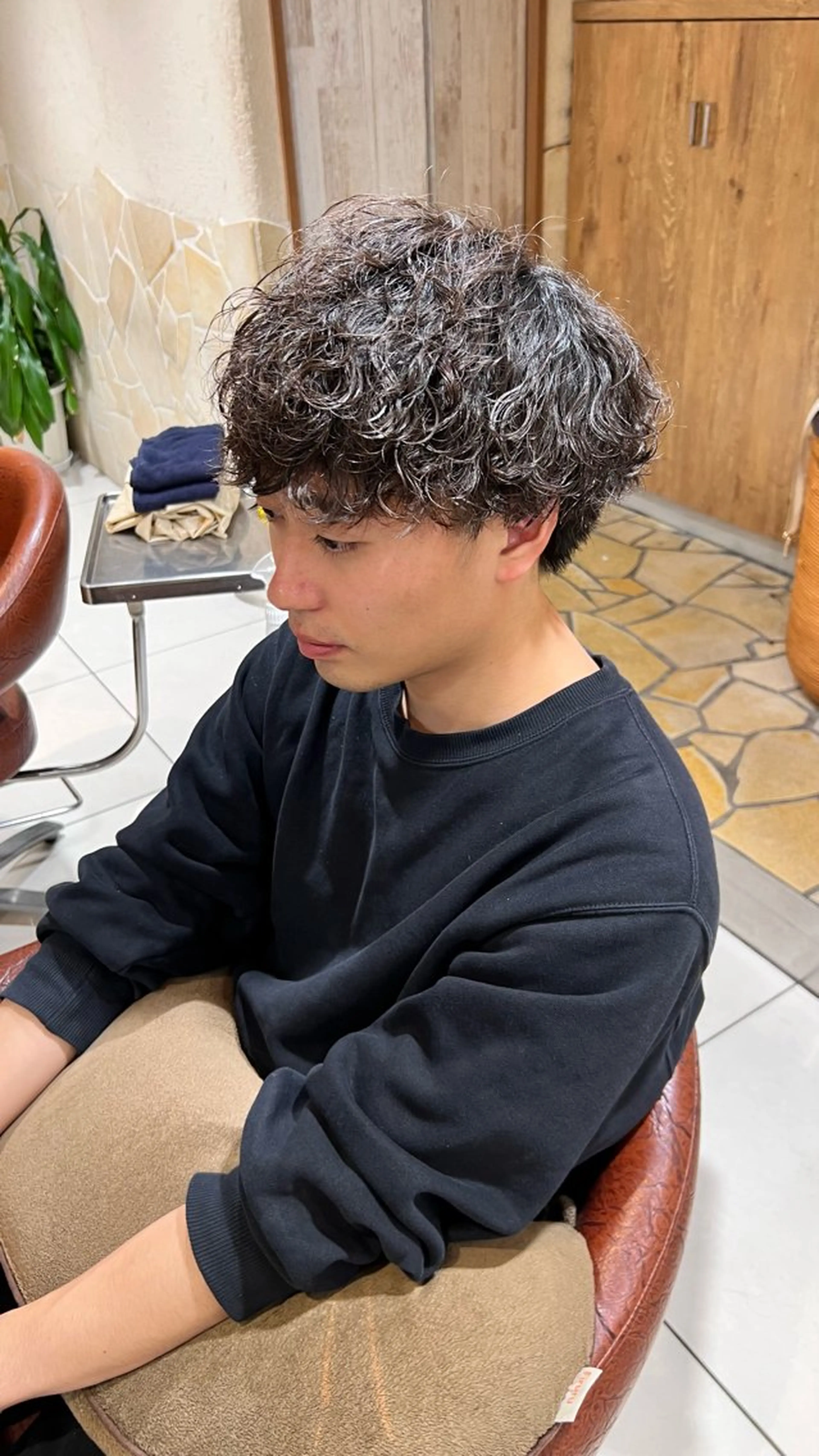 パーマ メンズ カット パーマ 毛流れ職人 /和田瑞生のヘアスタイル