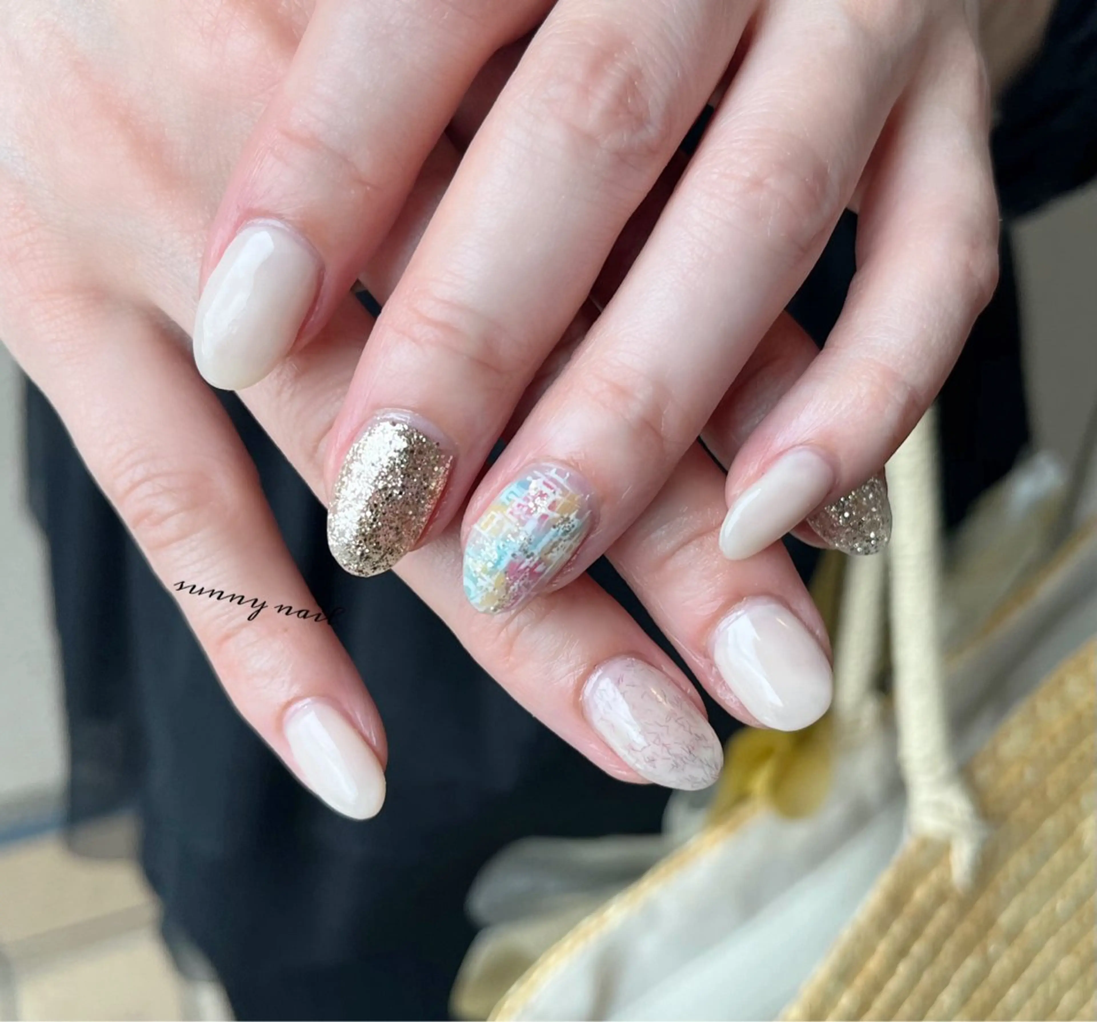 ネイル ツイードネイル sunny nailのネイルデザイン
