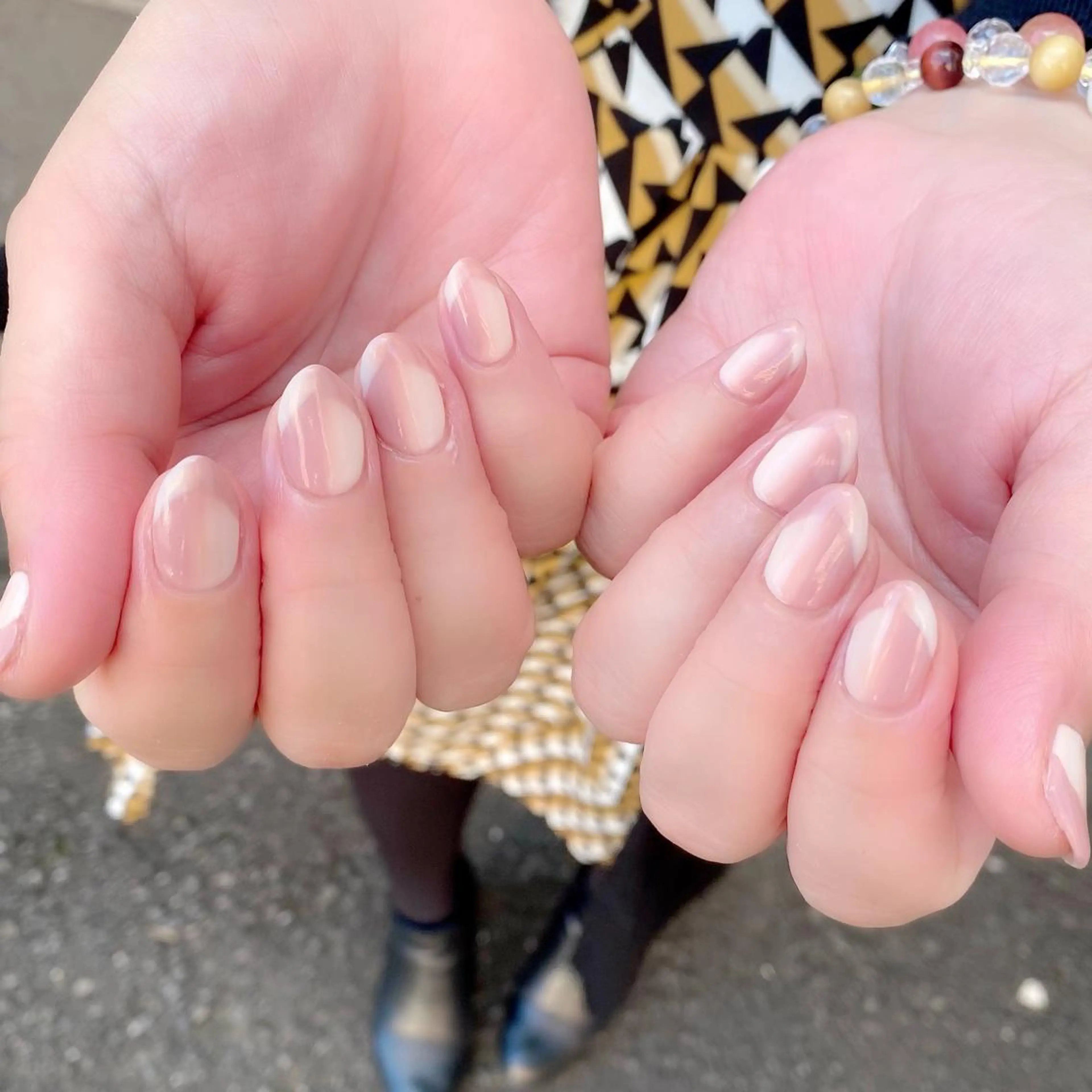 ネイル フレンチネイル オンブレフレンチ Salon Ｋのネイルデザイン