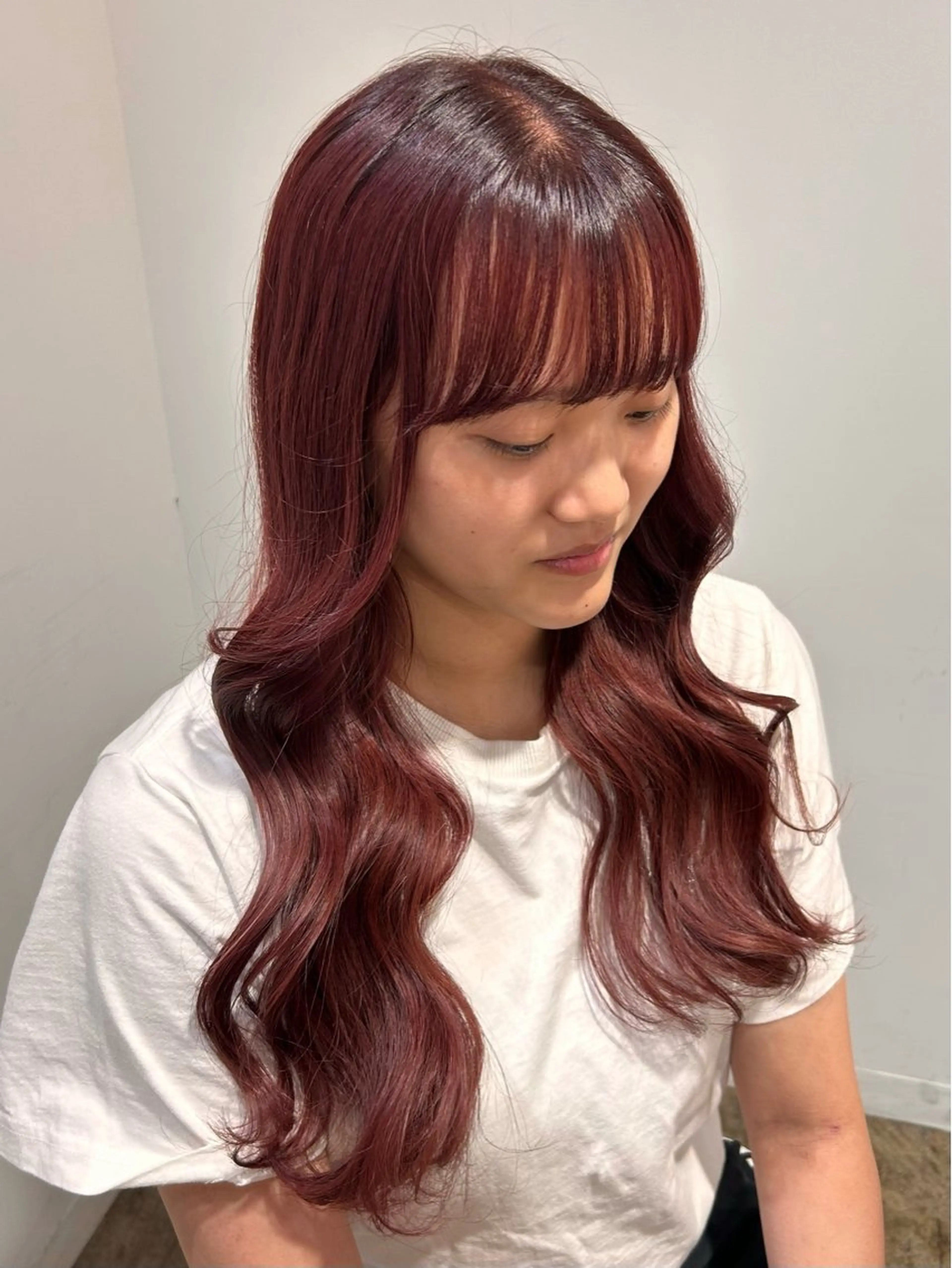 ロング 透明感カラー 板橋　島村美咲のヘアスタイル