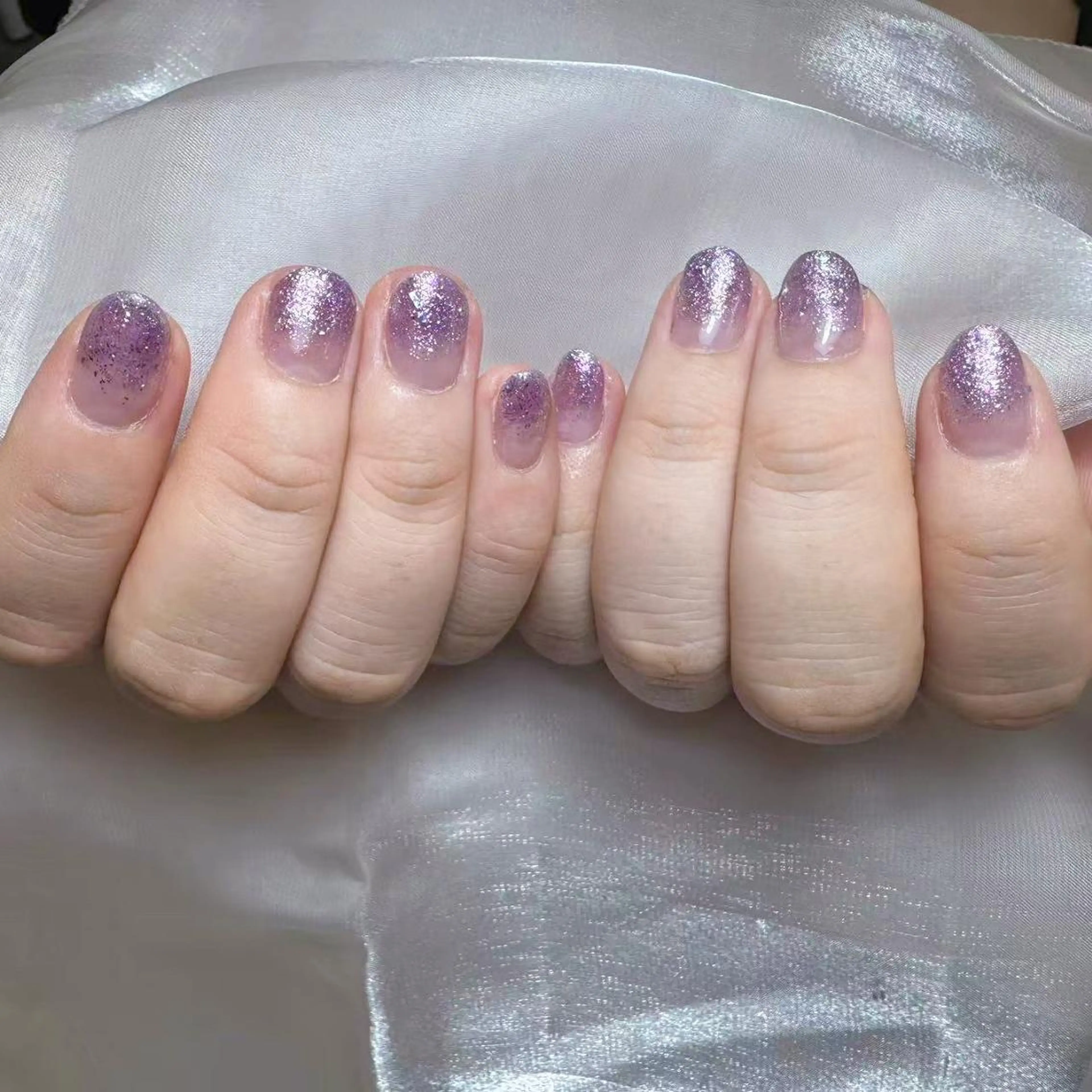 ネイル アートネイル オーロラネイル ガーリー キラキラネイル マグネットネイル ハンドネイル ハンドケア Diamond 🚢のネイルデザイン