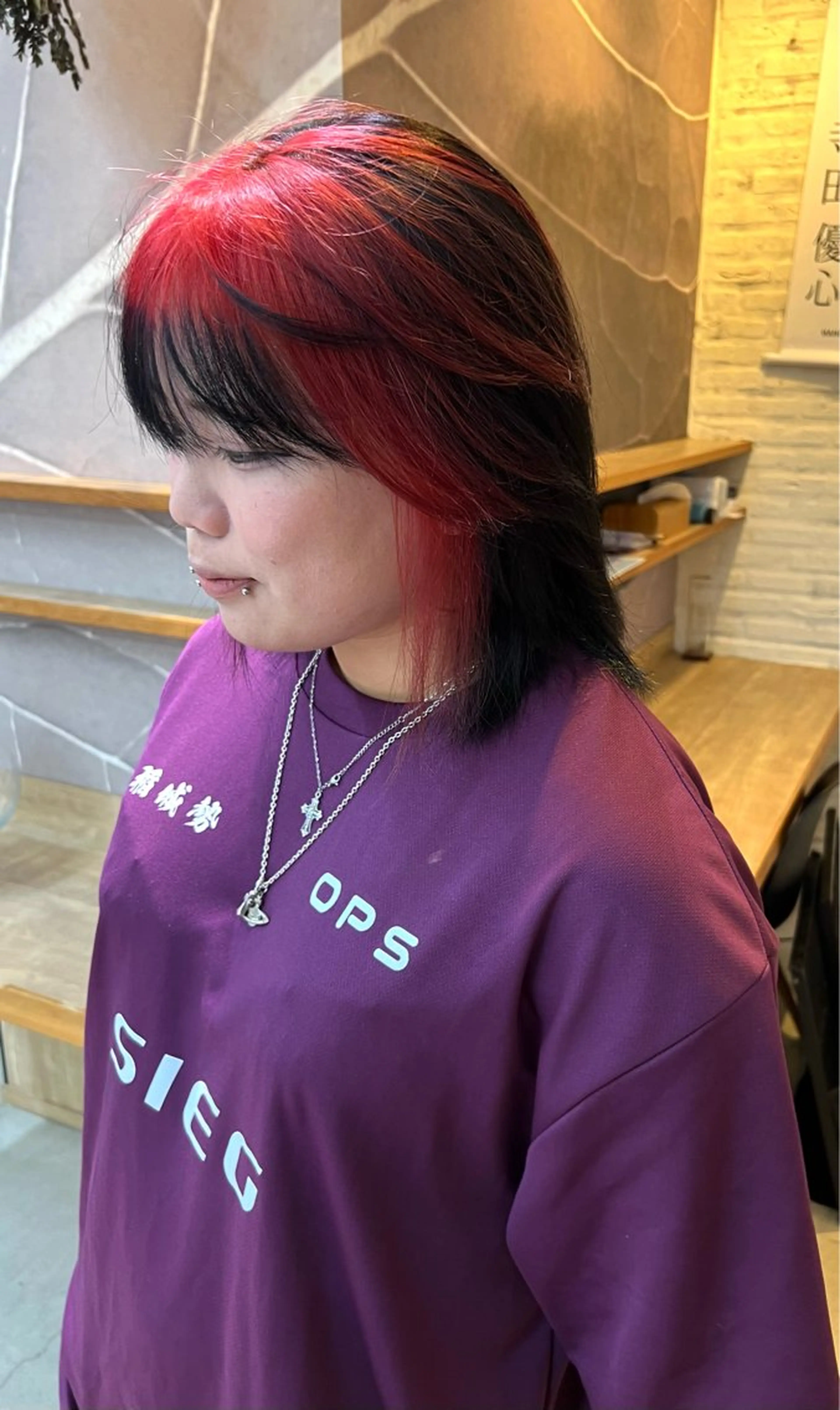 ミディアム カラー ヘアカラー 池本 勇大のヘアスタイル