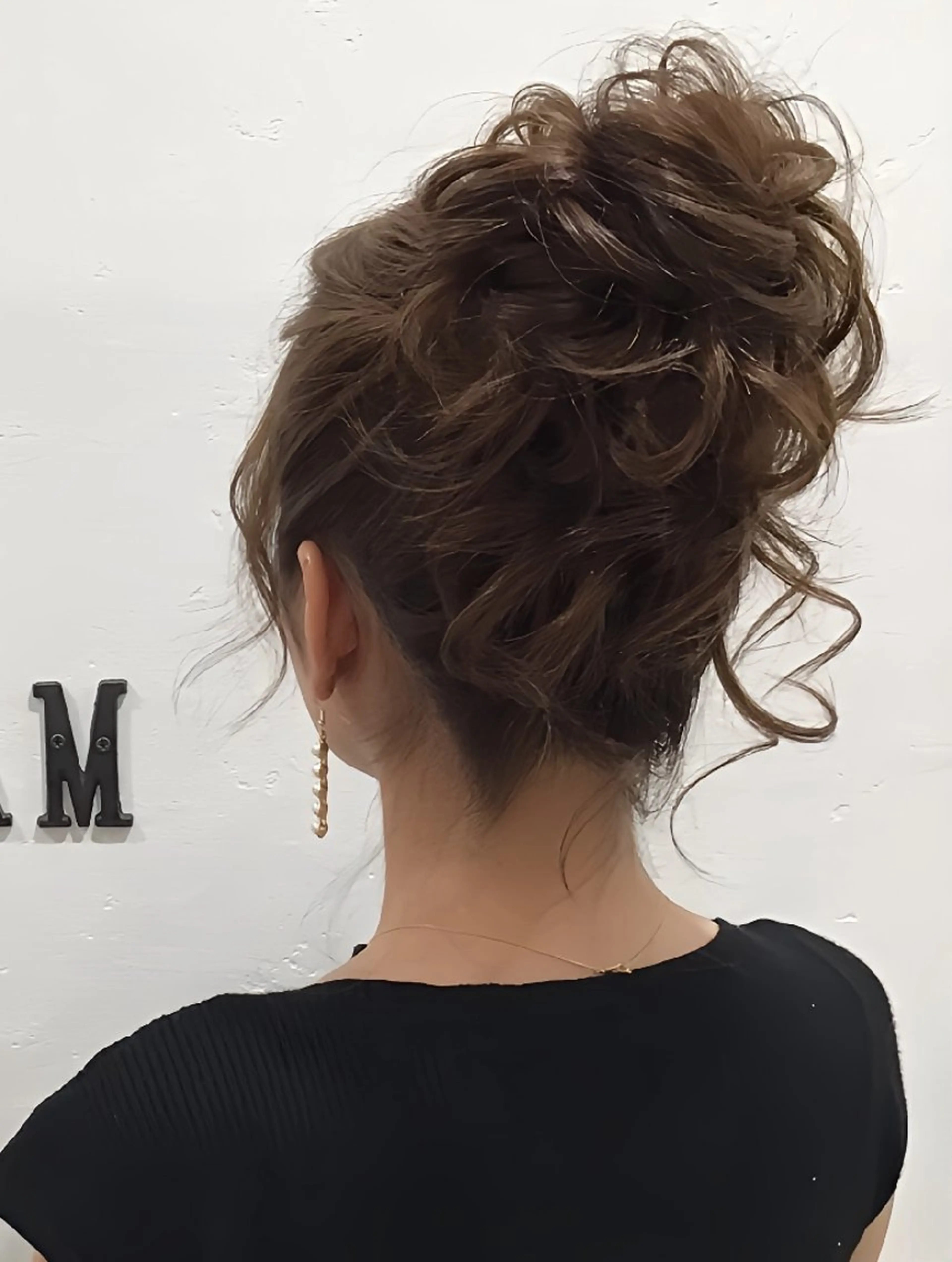 ロング ヘアアレンジ おくれ毛 ヘアセット ヘアセット/中洲 Akaneのヘアスタイル