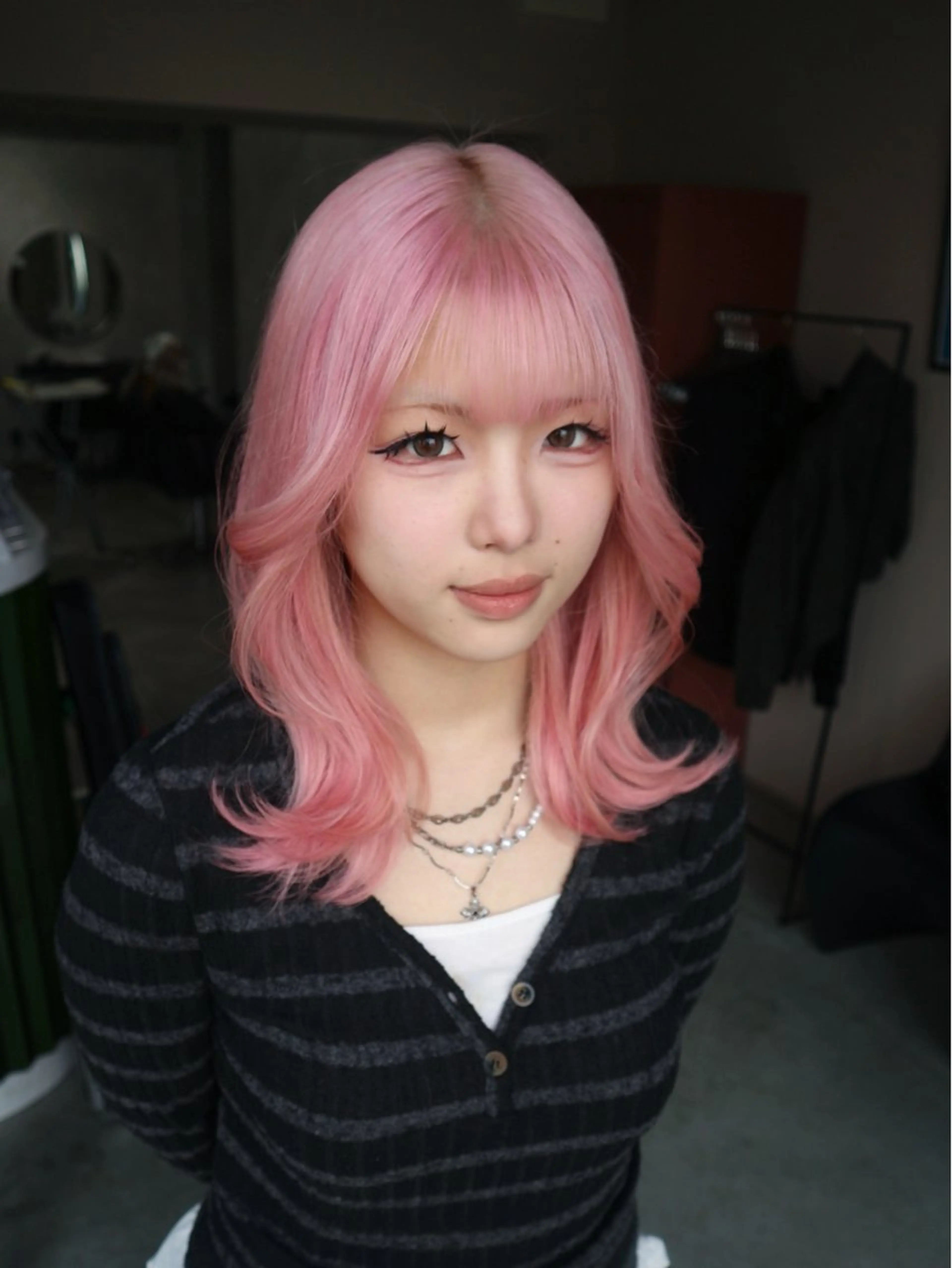 ミディアム カラー ヘアカラー ハイトーン/メンズ/ デザイン/梅田/ミユのヘアスタイル