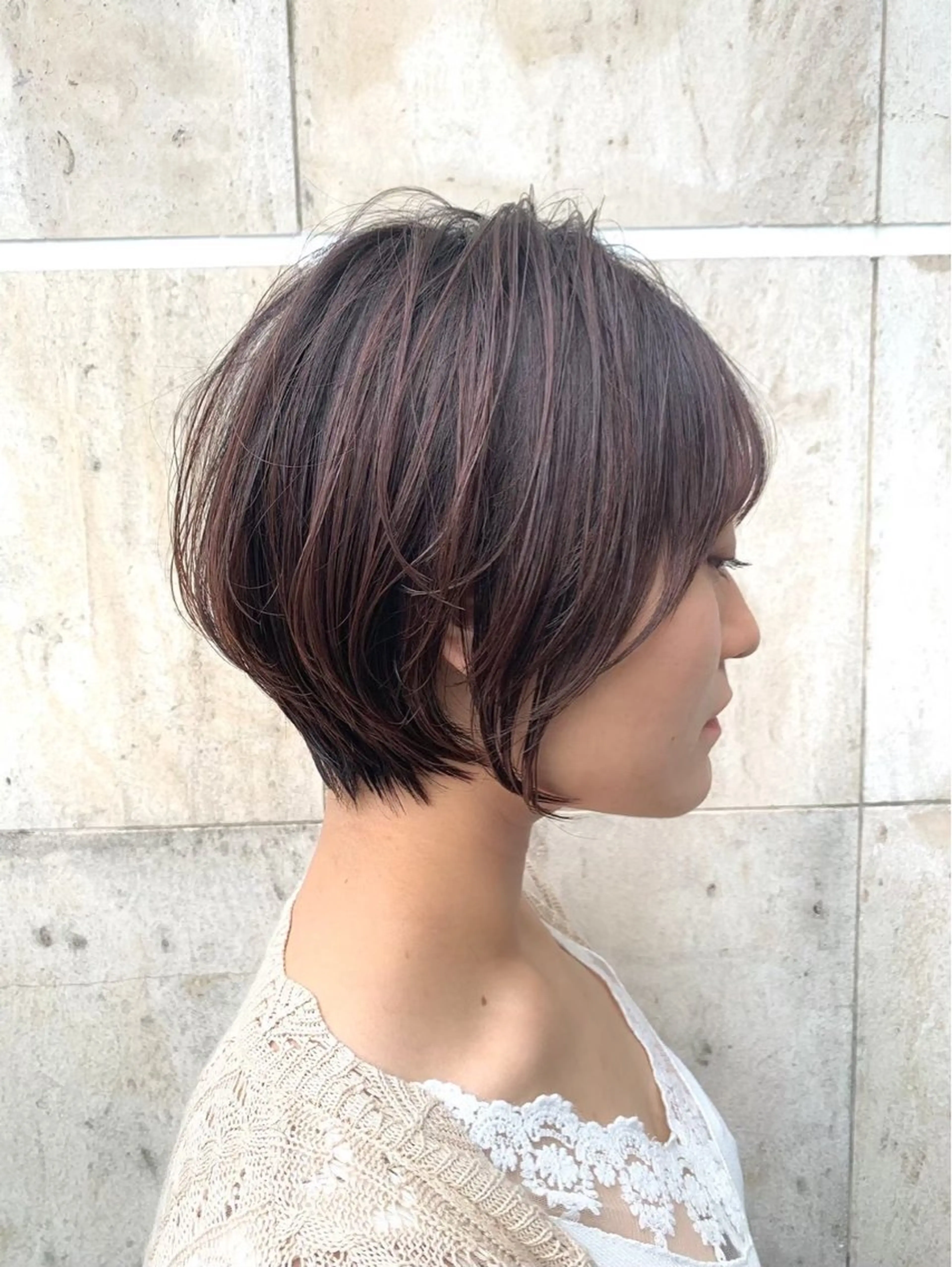 ショート ハイライト 髪質改善 縮毛矯正 トリートメント 艶髪/髪質改善/ NATSUKI🍯のヘアスタイル