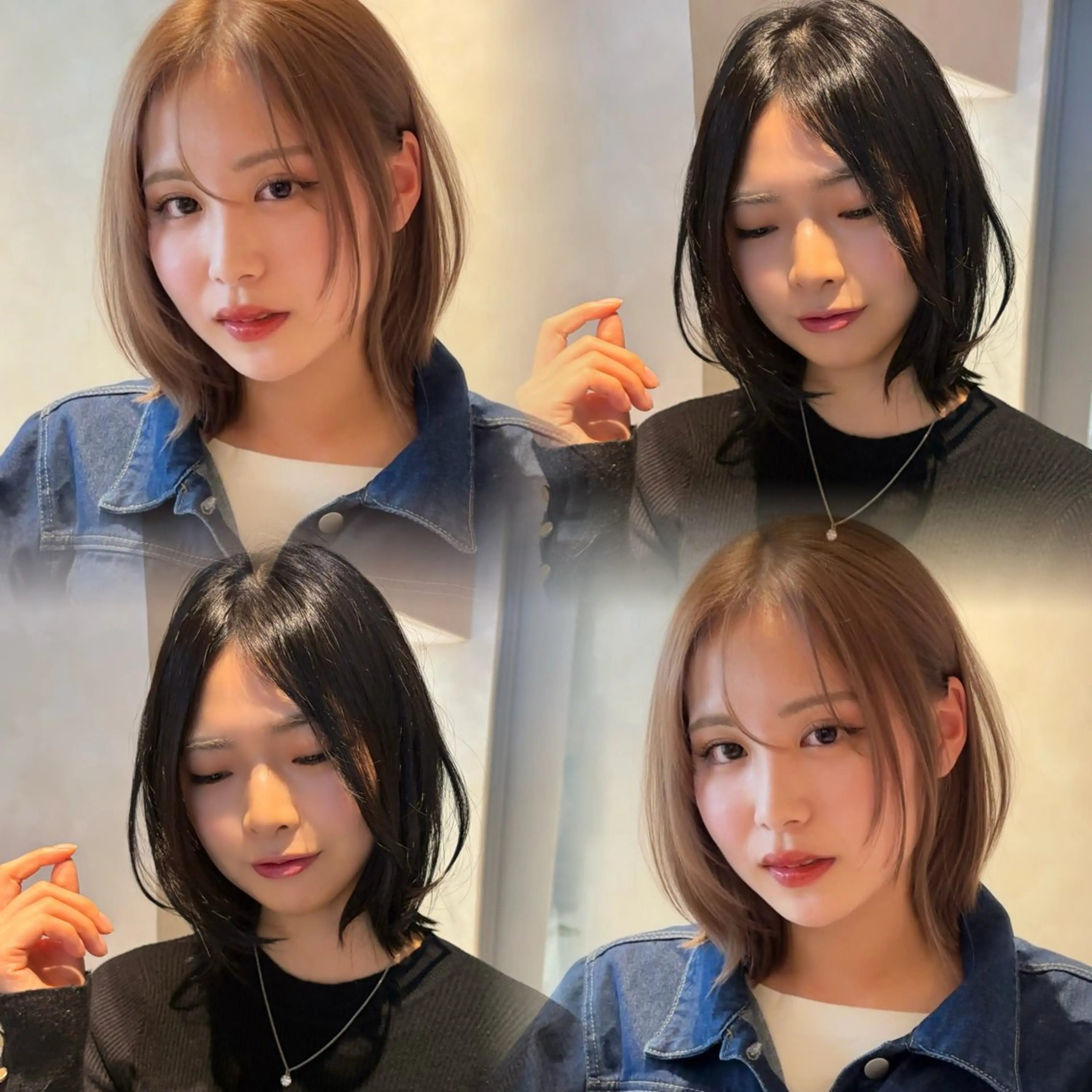 ミディアム カラー ボブレイヤー ボブ レイヤーカット 似合わせカット カット ヘアカラー トリートメント ウメダナオヤ/ くびれヘア✨のヘアスタイル