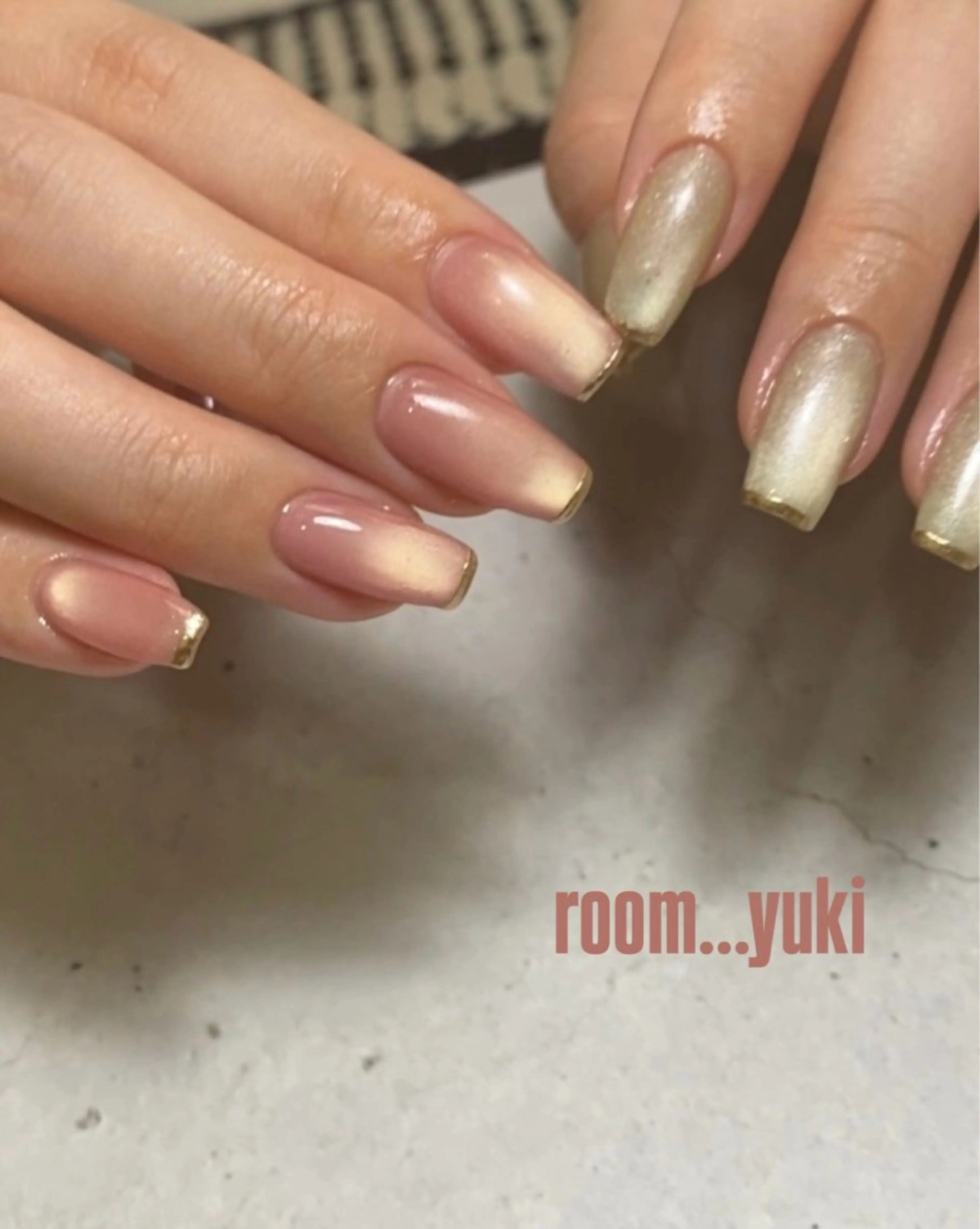 ネイル アートネイル ミラーネイル 持ち込み ハンドネイル ネイルモデル募集 RooM_yukiのネイルデザイン