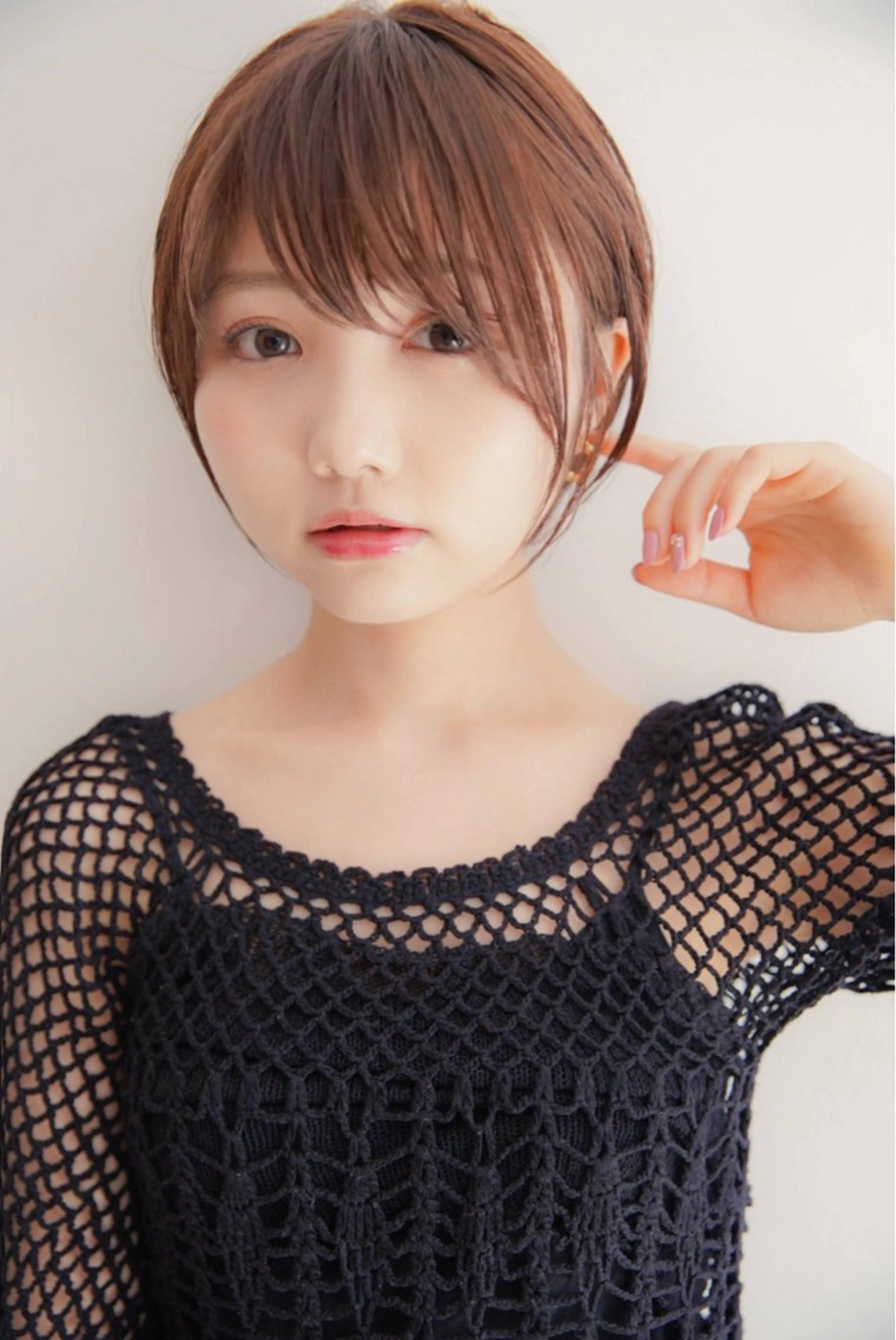 ショート カラー ショートボブ ハイライトカラー ボブ ハイライト ショートヘア ショートヘア特化 岡安優太のヘアスタイル