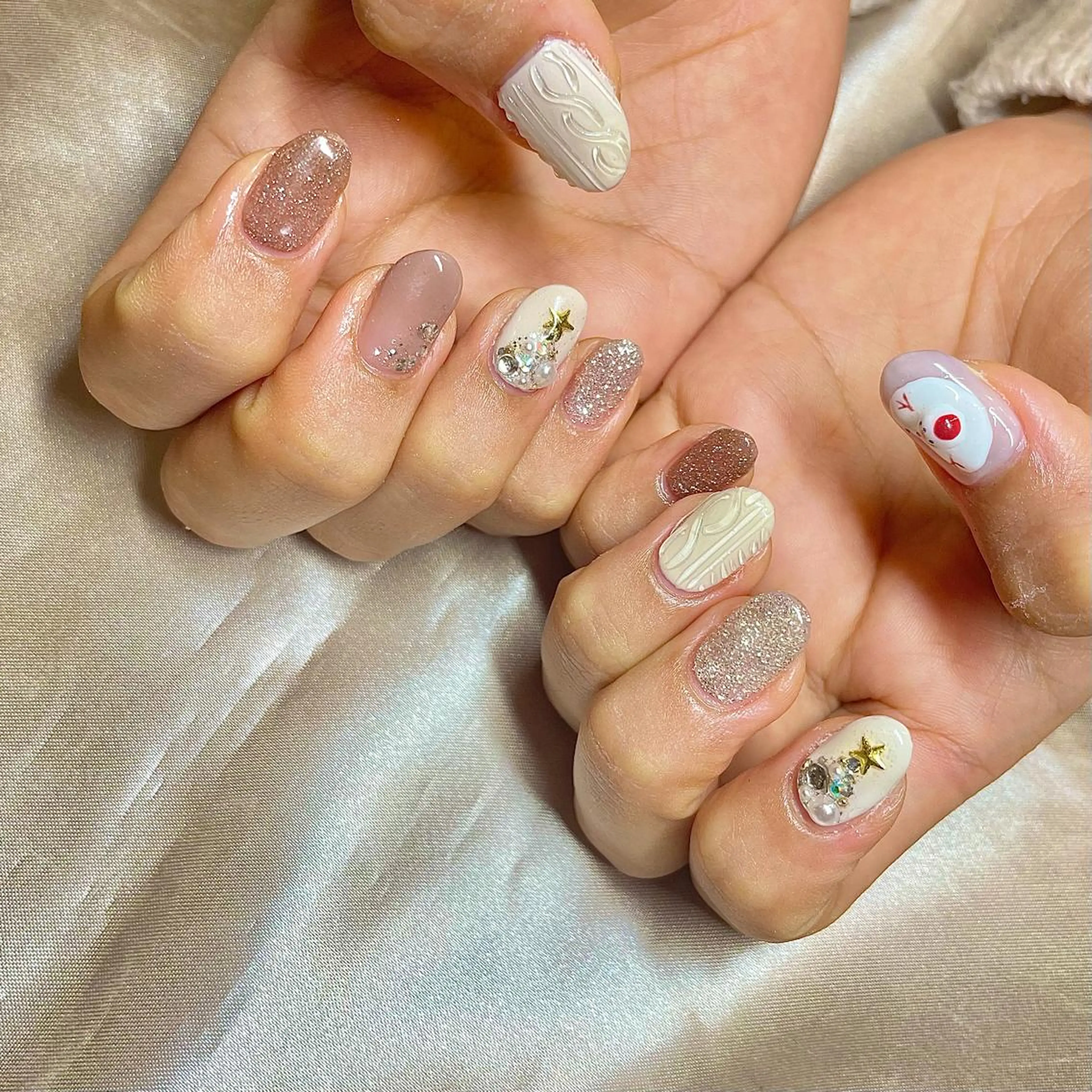 ショート カラー パーマ ヘアアレンジ メンズ キッズ ネイル マツエク・マツパ ハンドネイル ハンドケア nail&eye Aoのマツエク・マツパデザイン