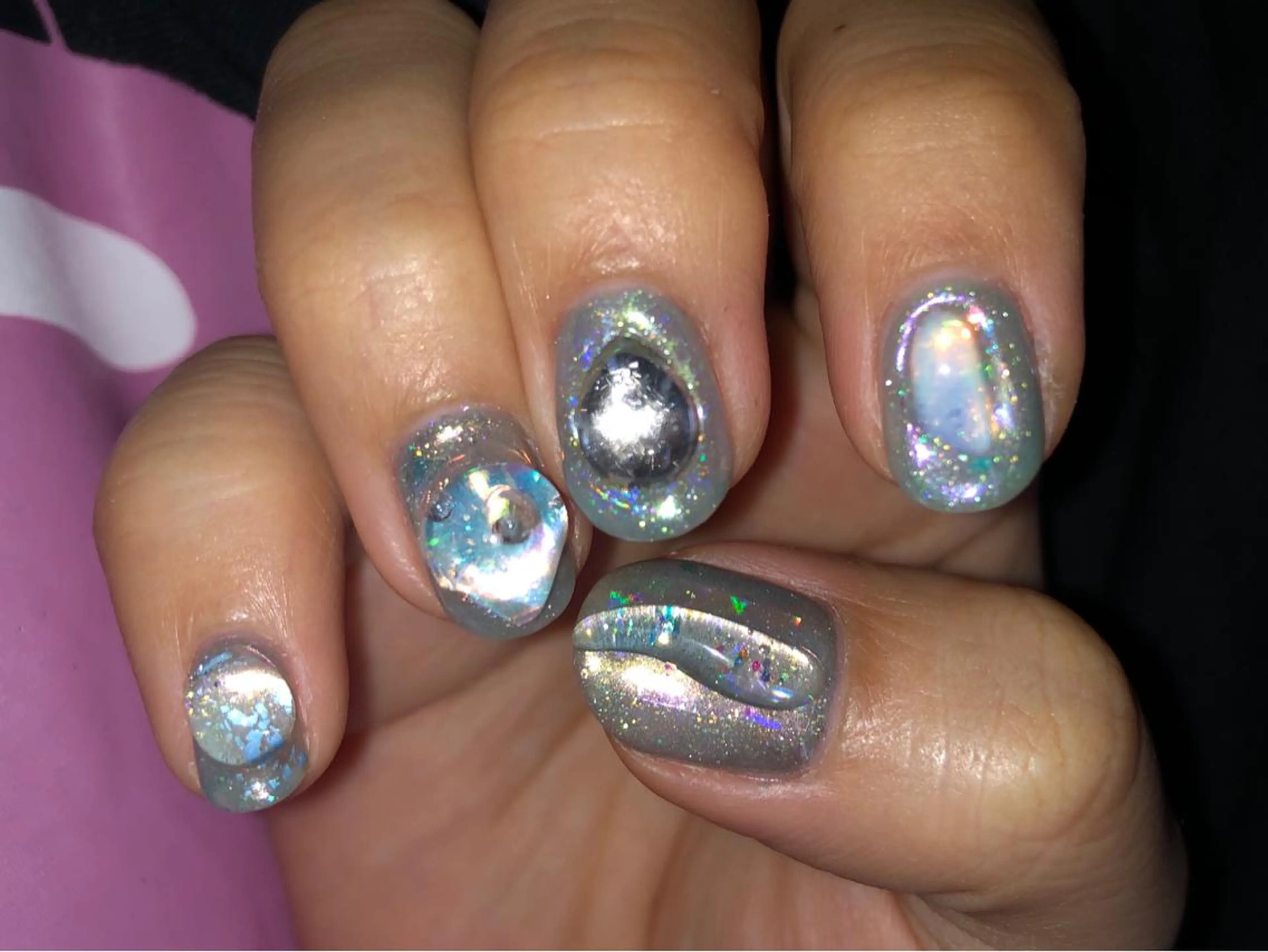 ネイル ハンドネイル ☽ ☾のネイルデザイン