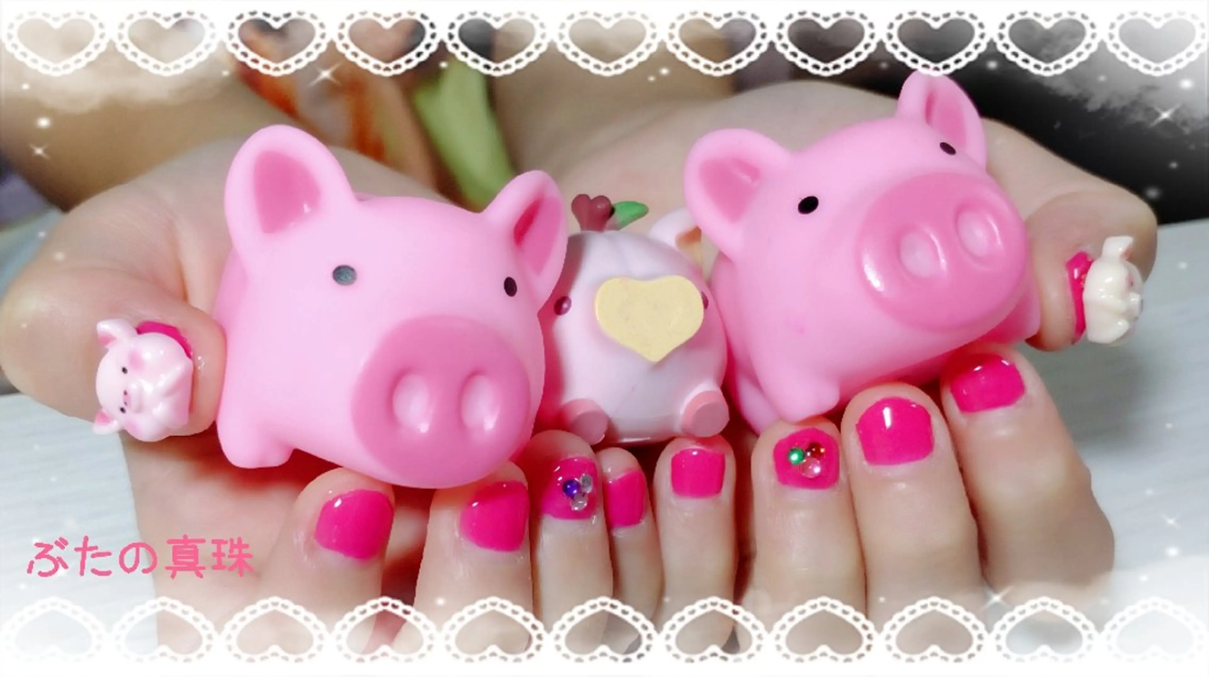 ネイル ピンク ハンドネイル 林 珠里のネイルデザイン
