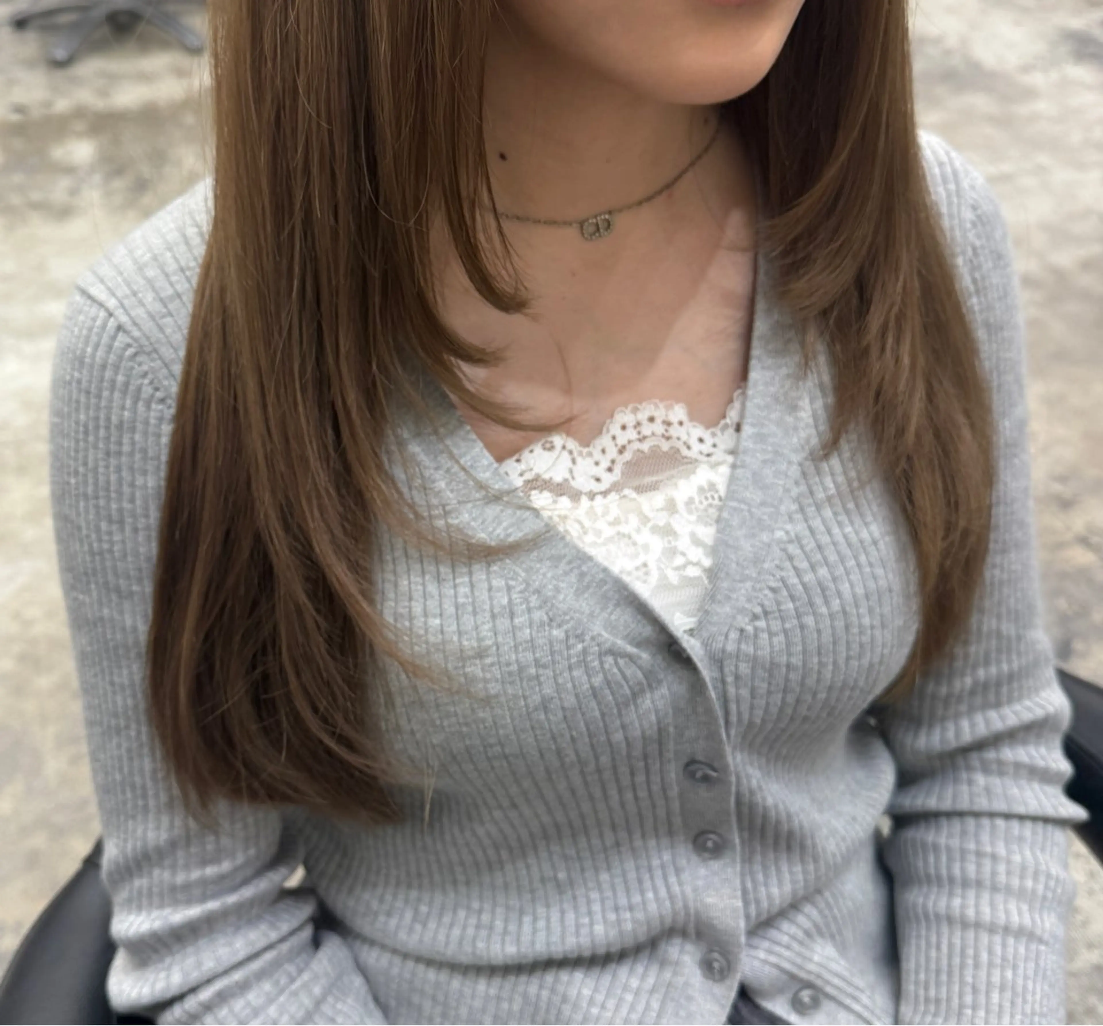 ロング 伸ばしかけ レイヤーカット 小顔カット 🩷hair salon dot. tokyo color 🩷所属・hao 🎀🫧のヘアスタイル