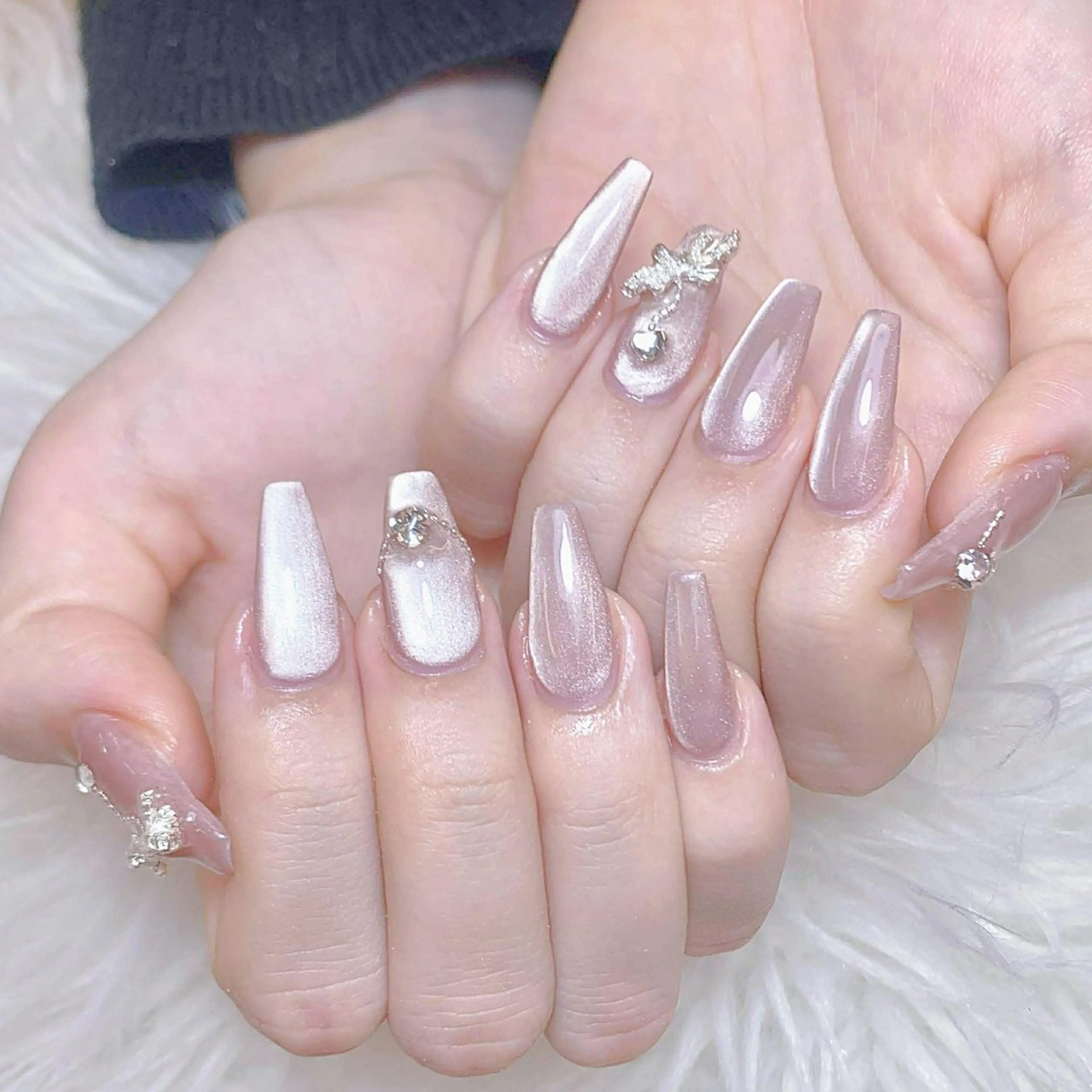 ネイル ハンドネイル ミン ゴテゴテネイルのネイルデザイン