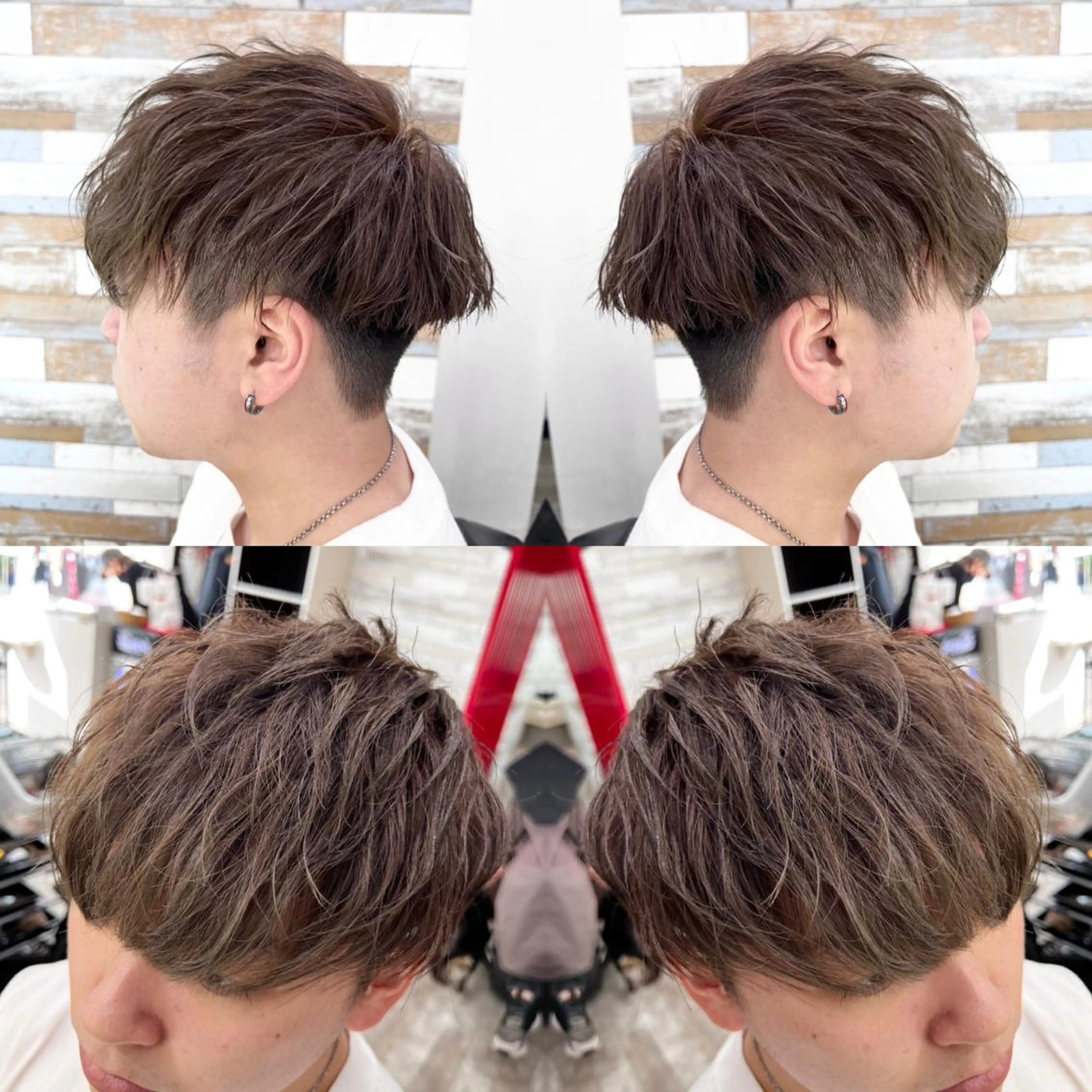 🚹メンズ限定🚹似合わせカット&透明感カラー✨(ケアトリートメント付)の写真