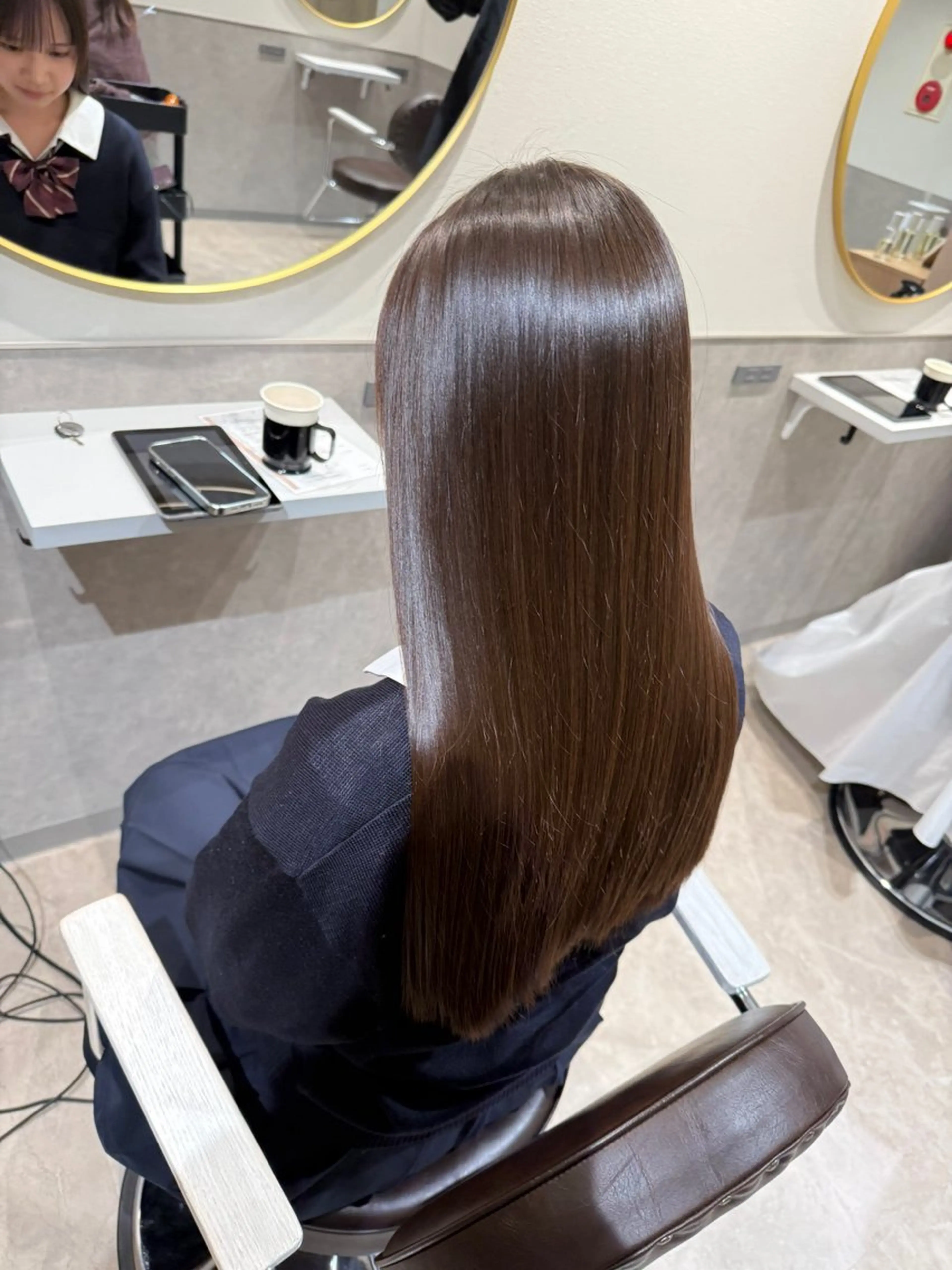 セミロング カット ヘアカラー 縮毛矯正 トリートメント eN° by youres hair 銀座店所属・髪質改善/白髪ぼかし /銀座艶カラー/森田のヘアスタイル