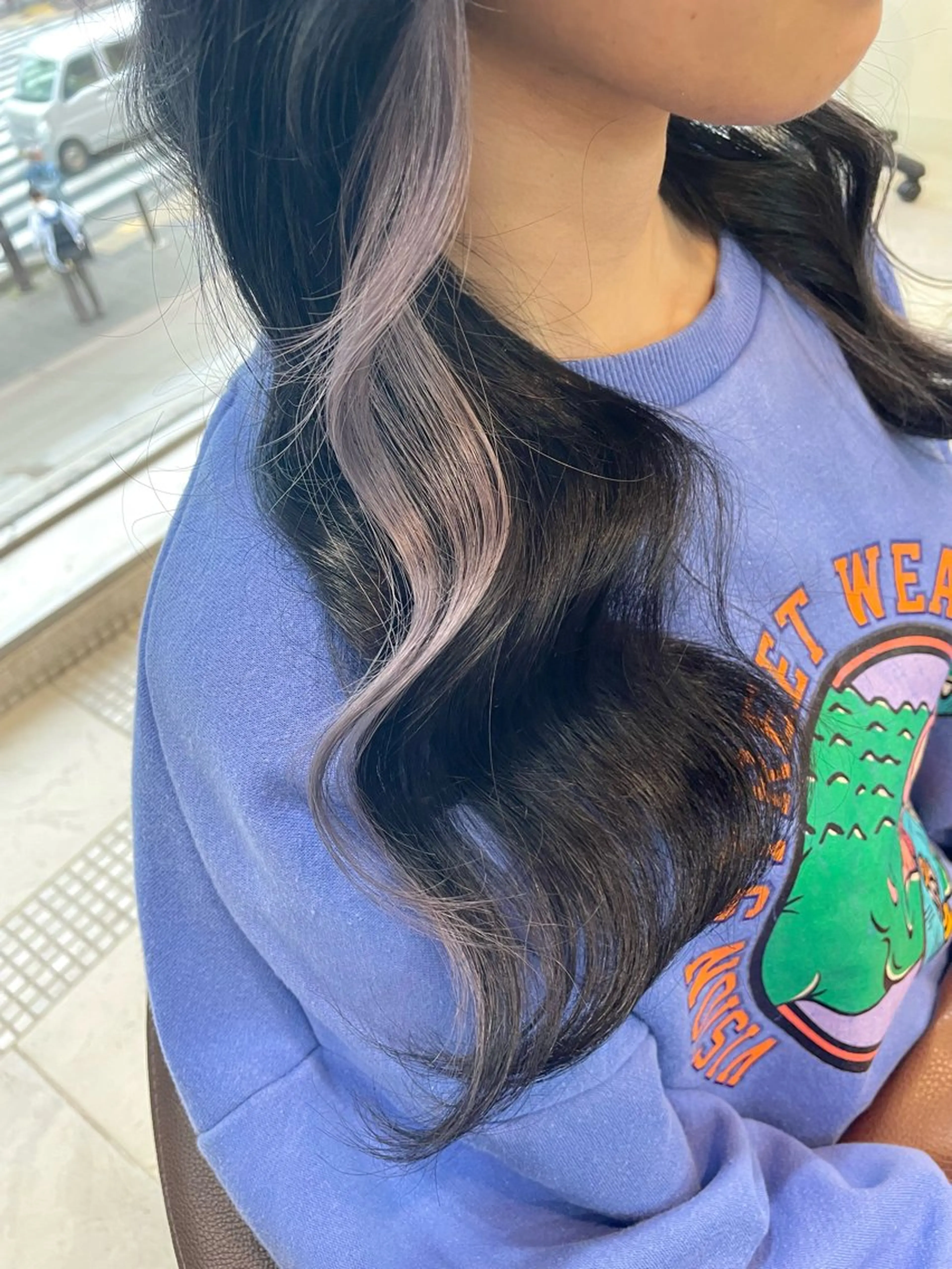 ロング カラー イヤリングカラー 美容室FaB 千葉店所属・akane 🌼韓国スタイル🌼のヘアスタイル