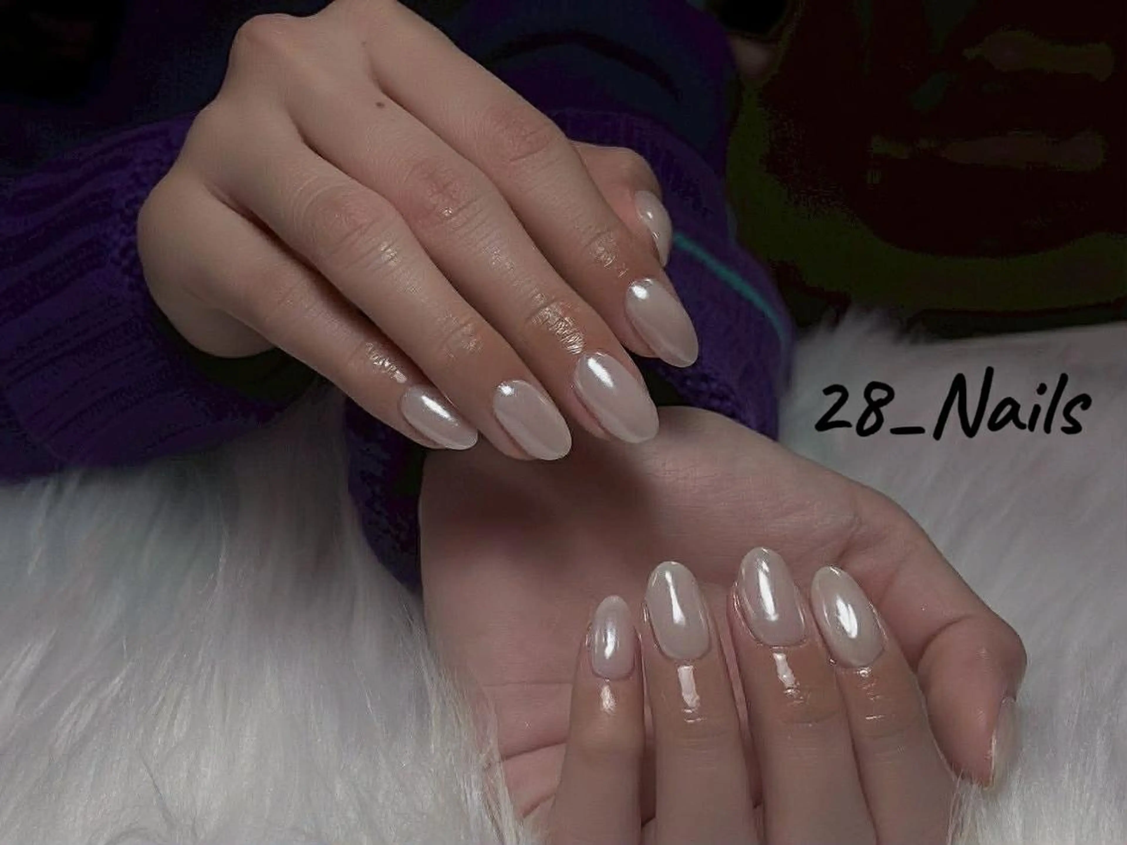 ショート ハンドネイル ビン アンのネイルデザイン