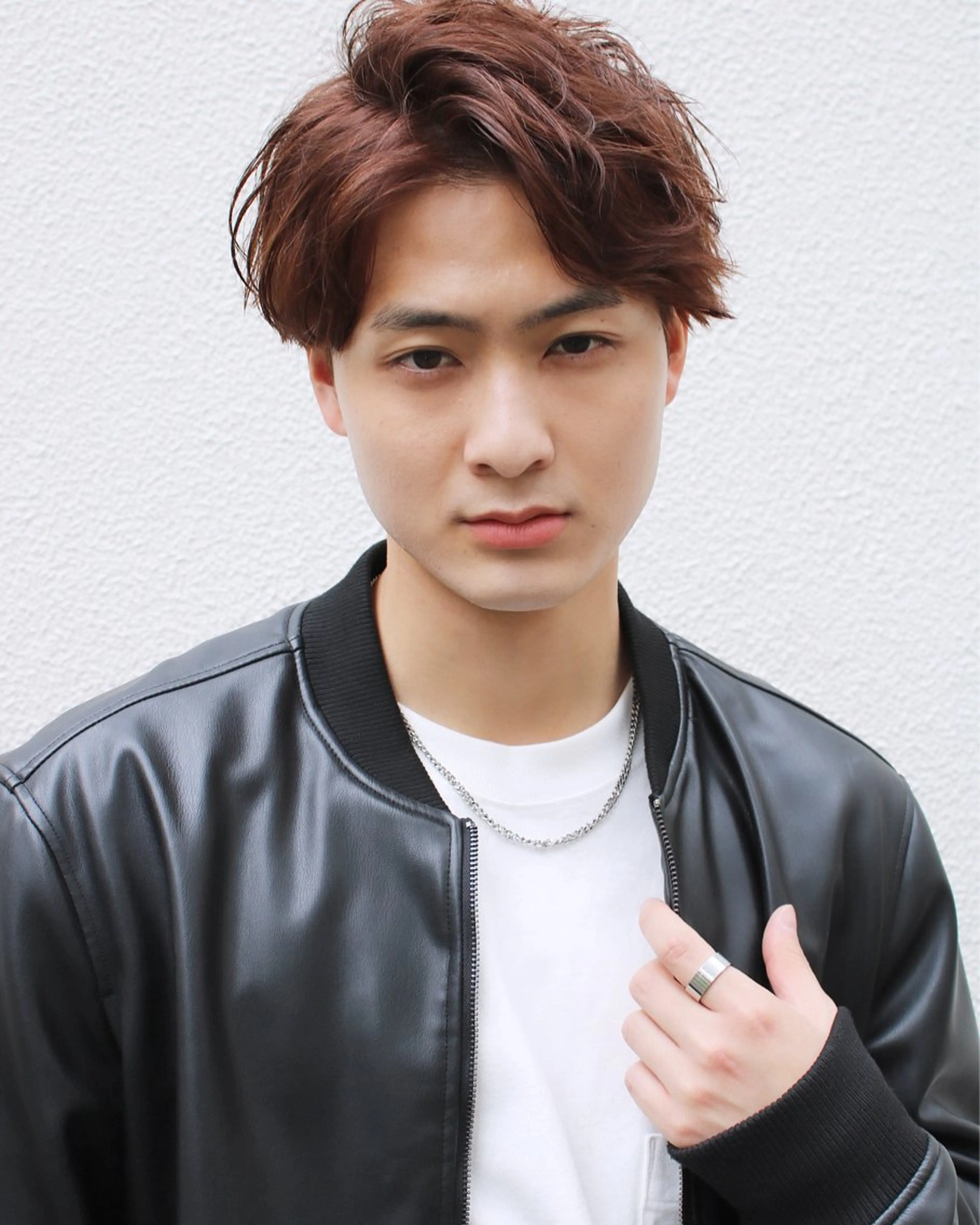 ショート カラー パーマ メンズ カット パーマ LOuNICA/銀座 RYUNOSUKEのヘアスタイル