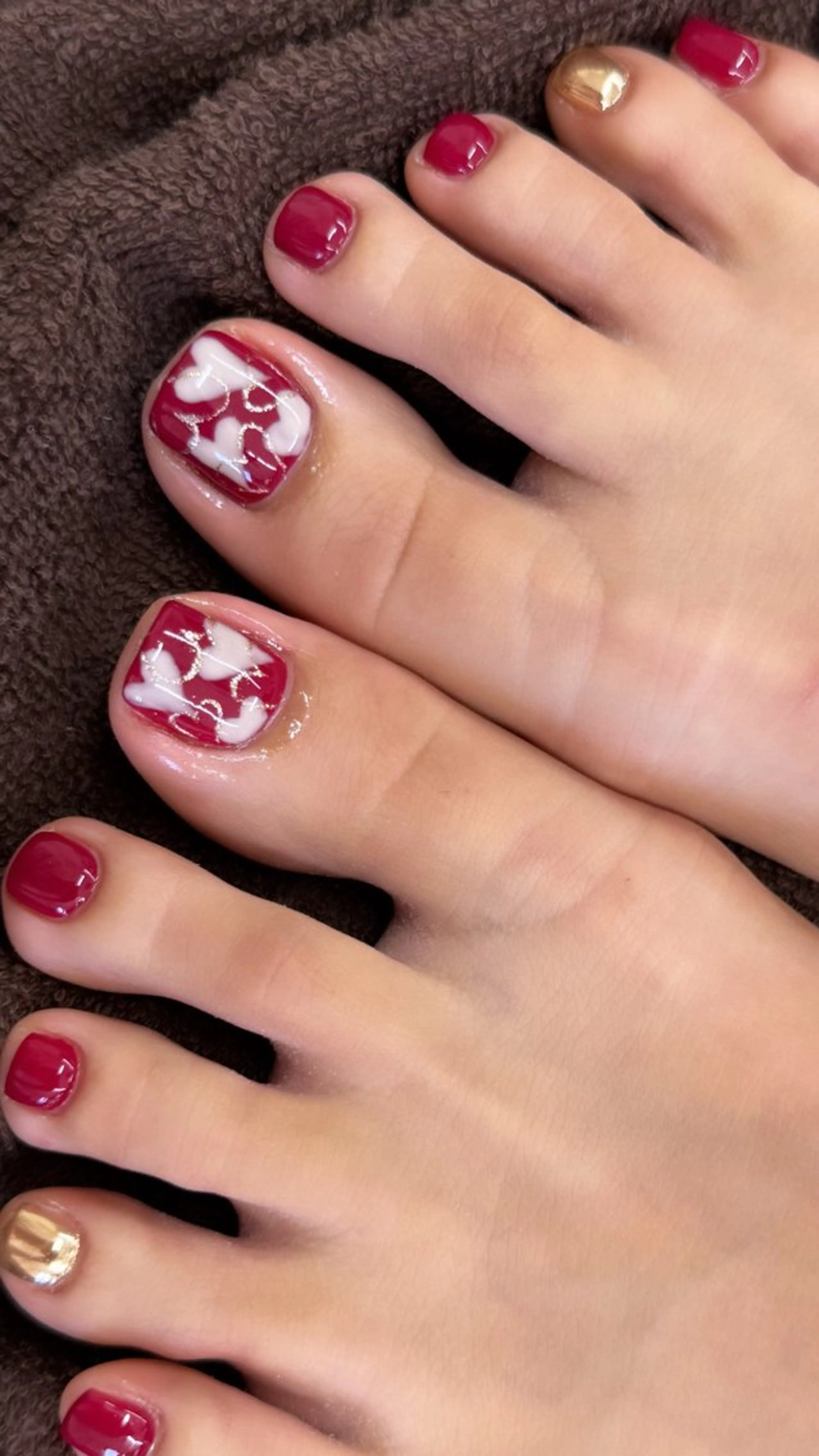 ネイル アートネイル ハート パラジェル認定サロン Nail salon ibelu 恵比寿西口店所属・五百路 蛍来のネイルデザイン