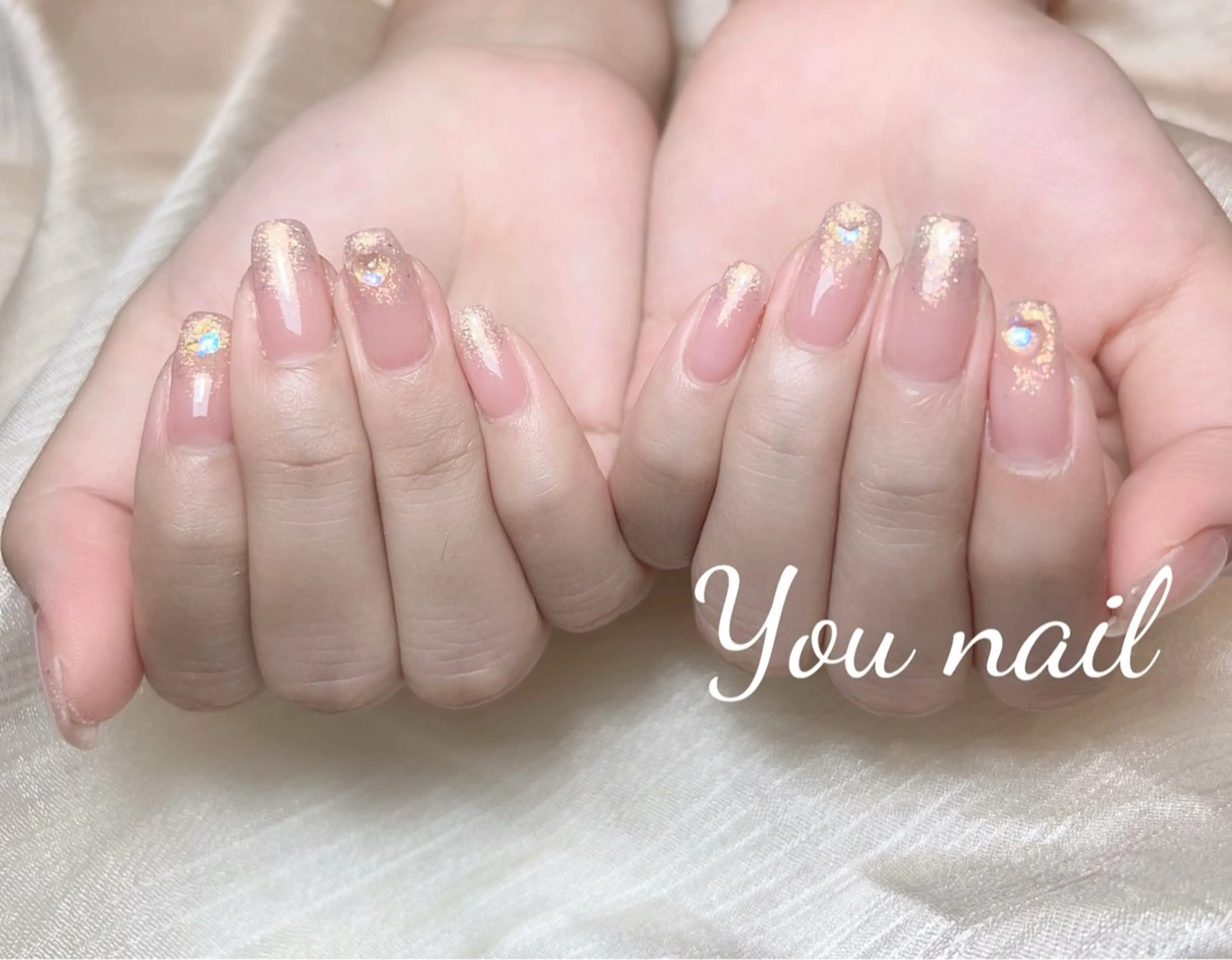 ネイル ラメ(グリッター) ラメグラデーション ハンドネイル You nailのネイルデザイン