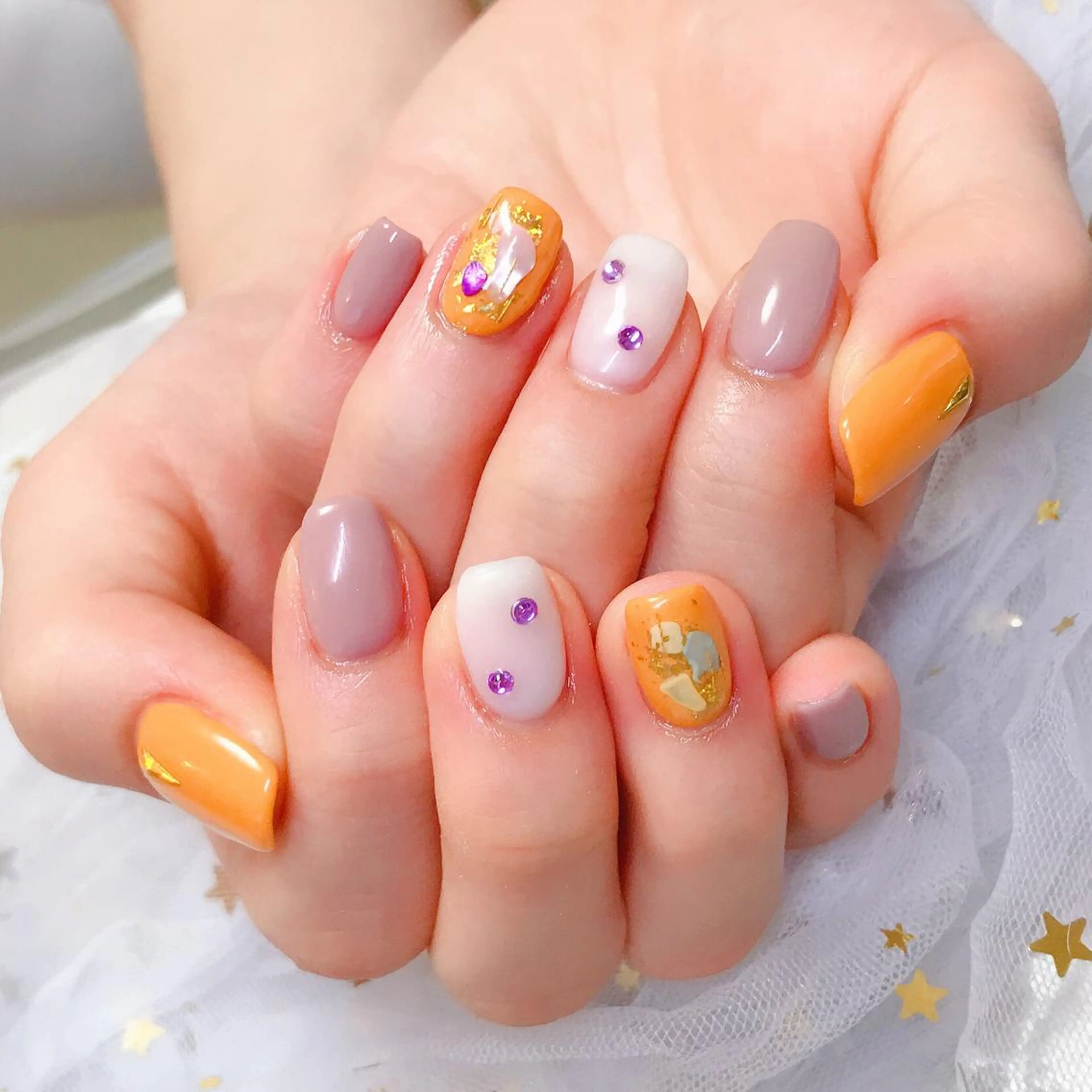カラー ネイル Q Free nailsのネイルデザイン