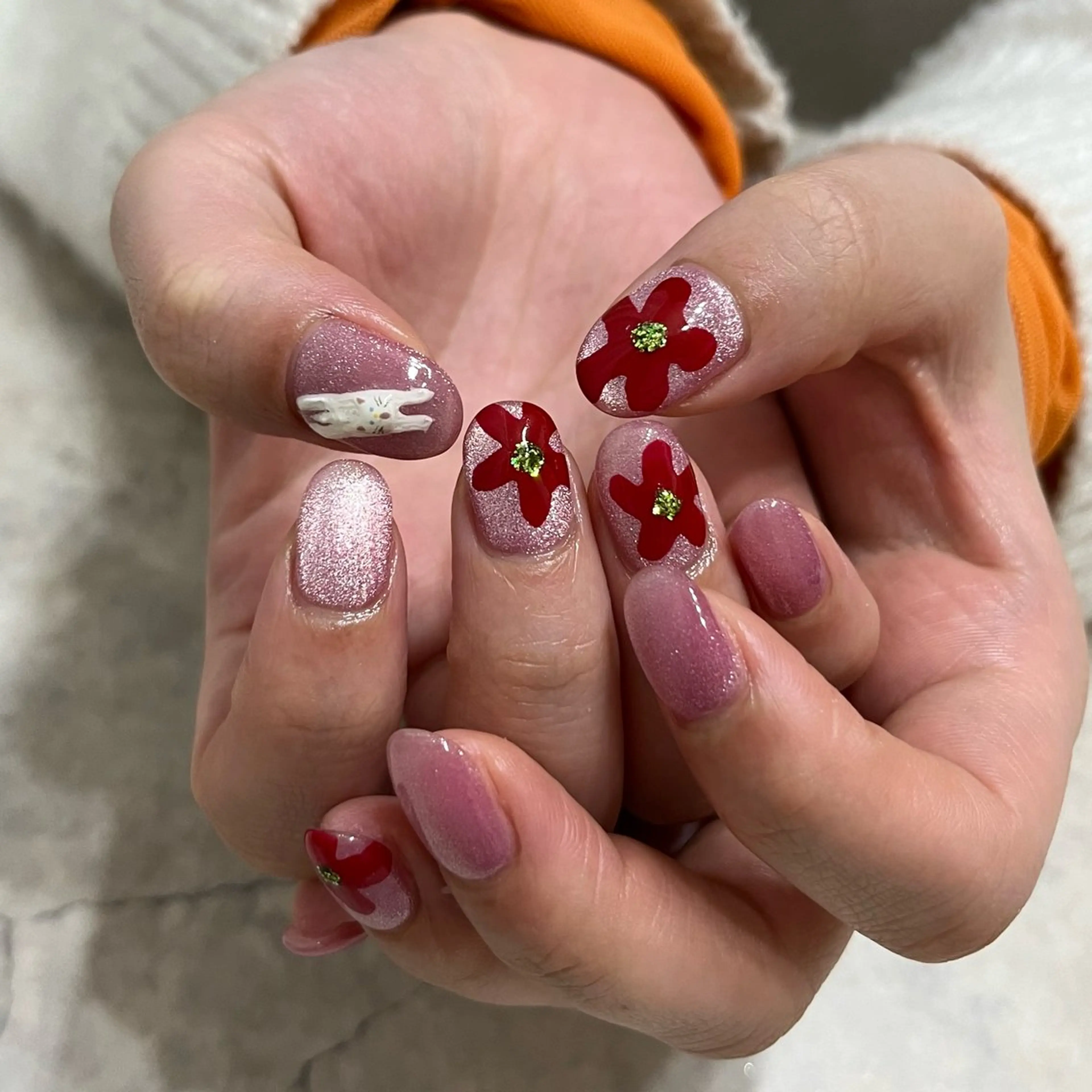 ネイル グリーン ハンドネイル nail salon O (en)所属・vegh. nail／阿波座のネイルデザイン
