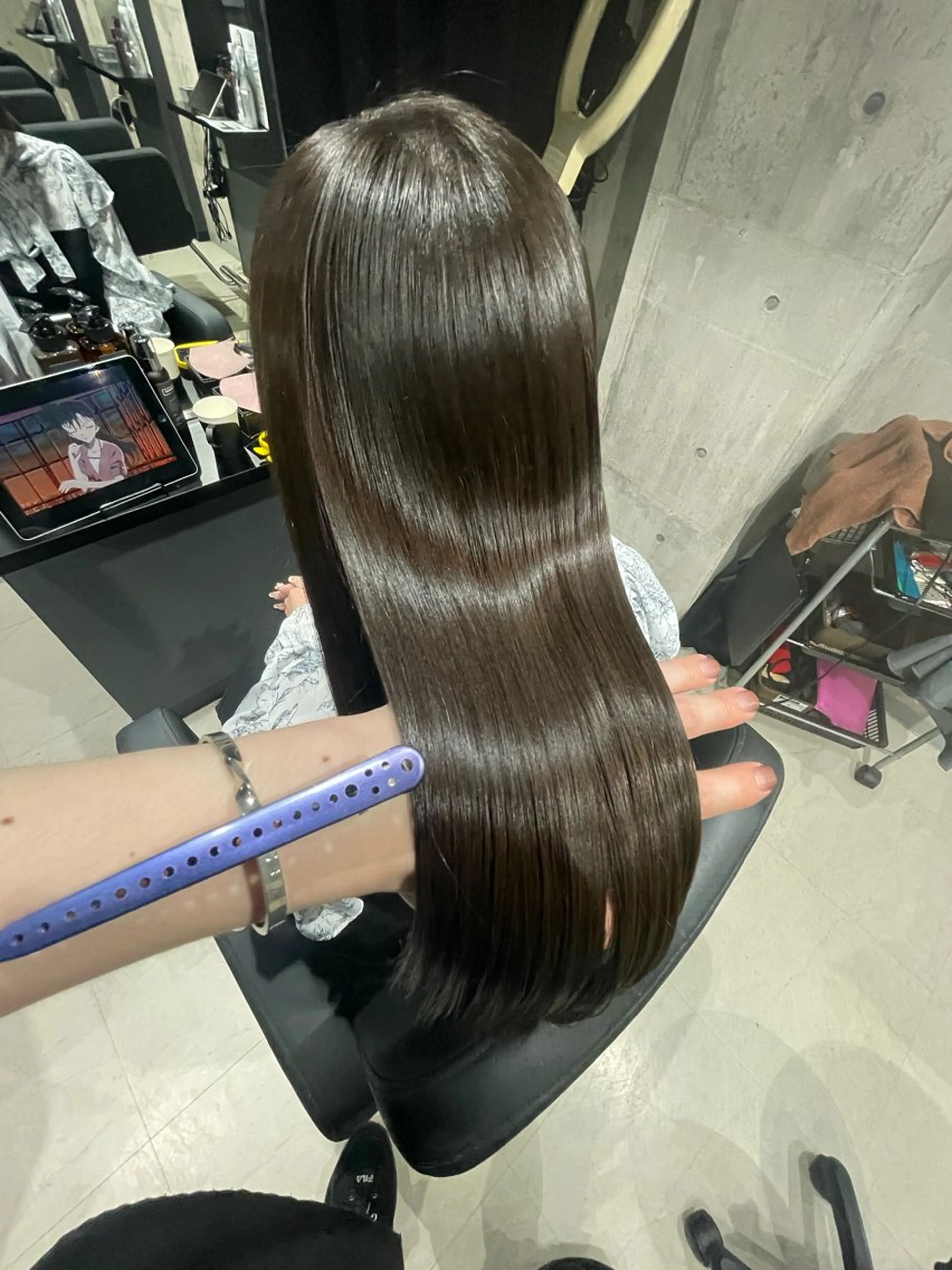 ロング カラー グレージュ カット ヘアカラー トリートメント 髪質改善/艶カラー Hiroakiのヘアスタイル