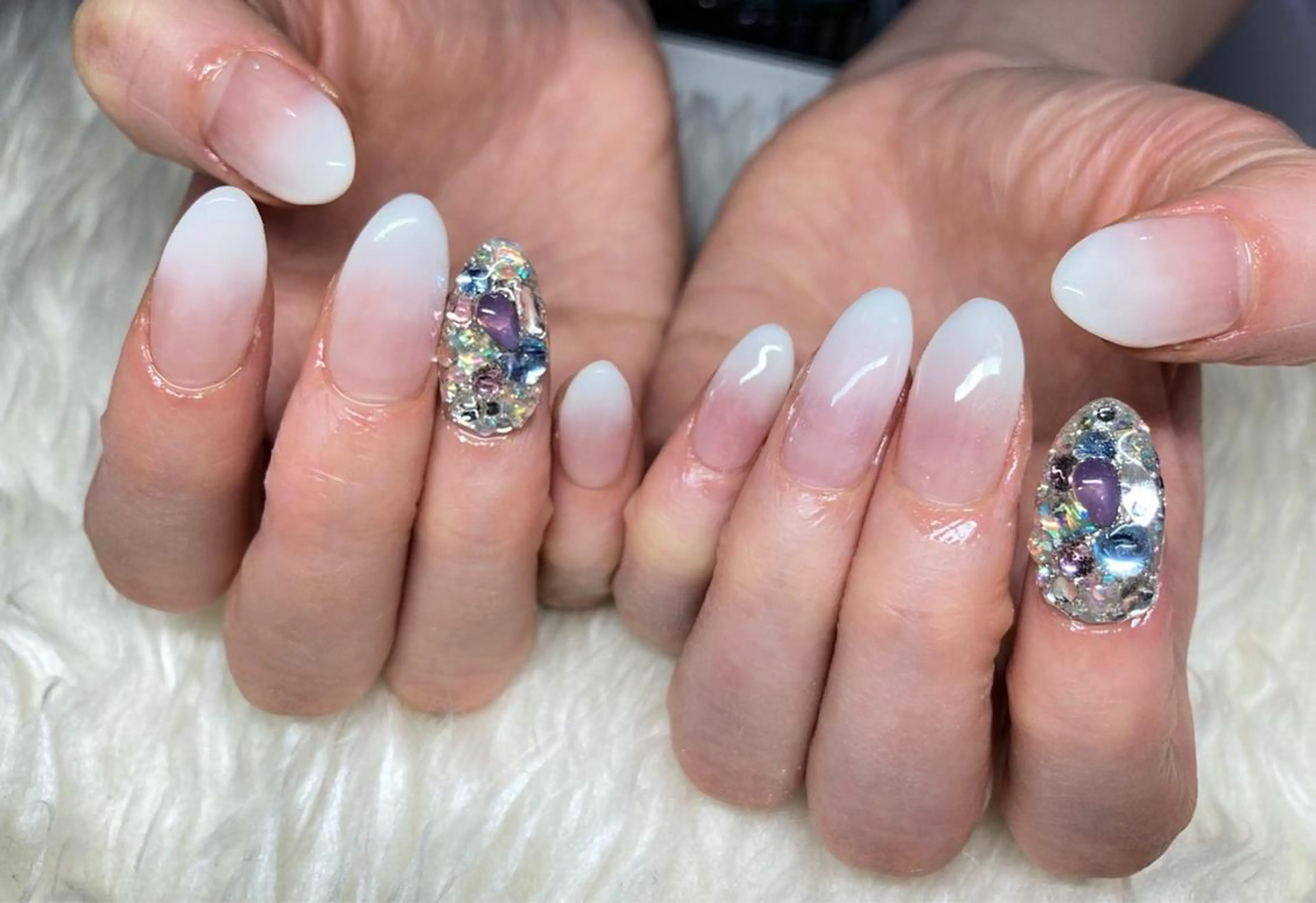 ネイル ジェルネイル パラジェル 冬ネイル Nail&eye Belire 新宿のネイルデザイン