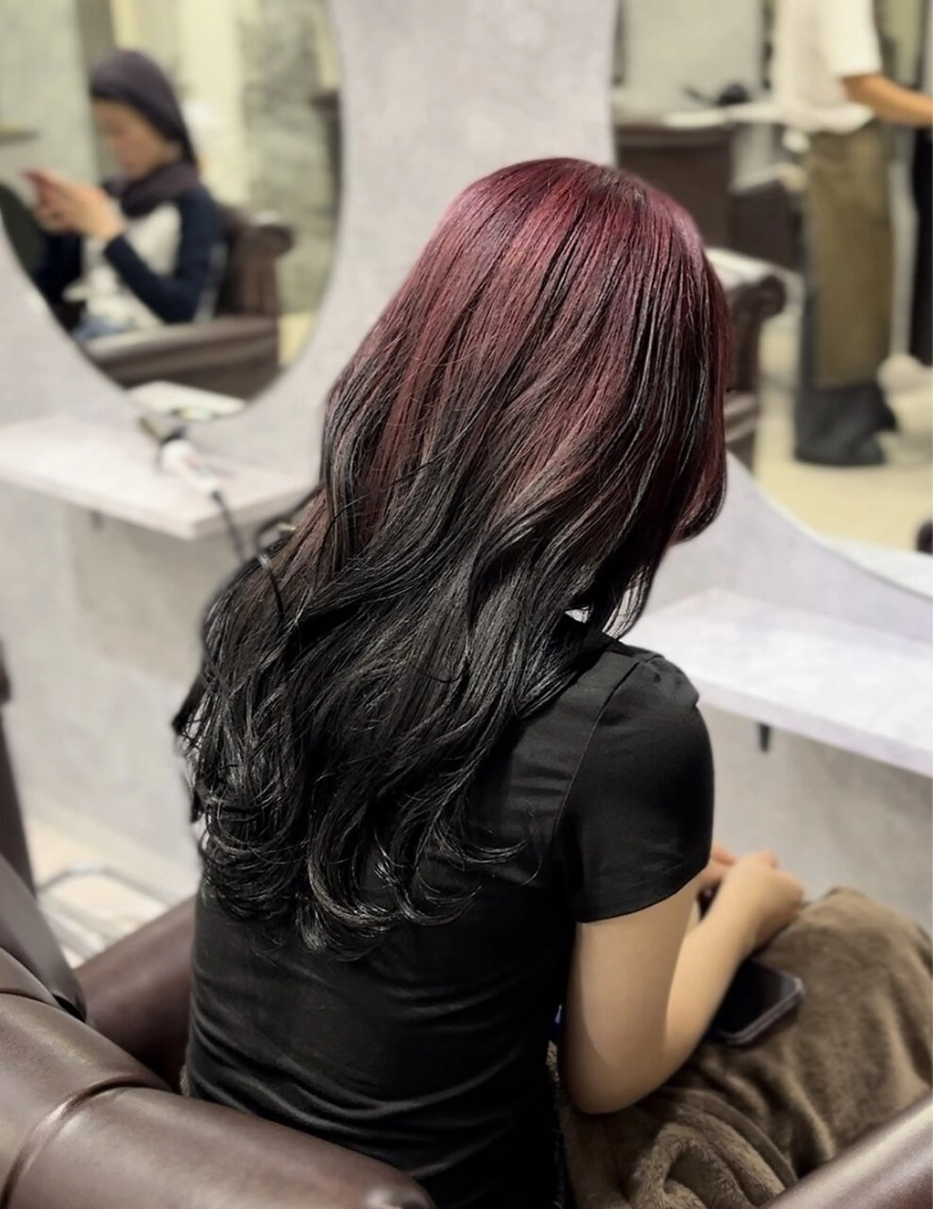 ミディアム カラー ヘアカラー トリートメント 池袋/カラー特化🎨 ロング料金なし🩵のヘアスタイル